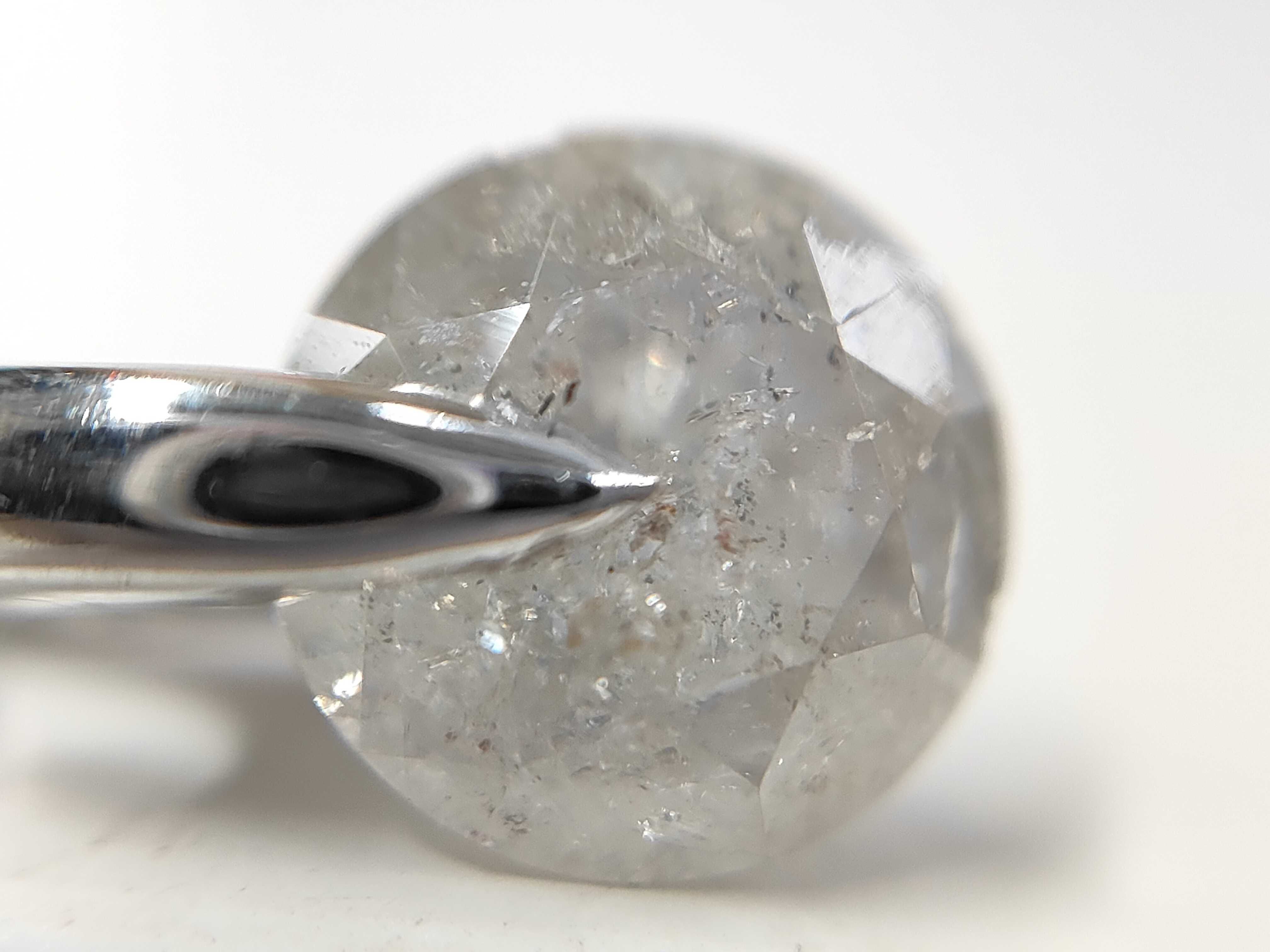 1.0ct Natural Diamond 18KWG Bypass Slide Pendant