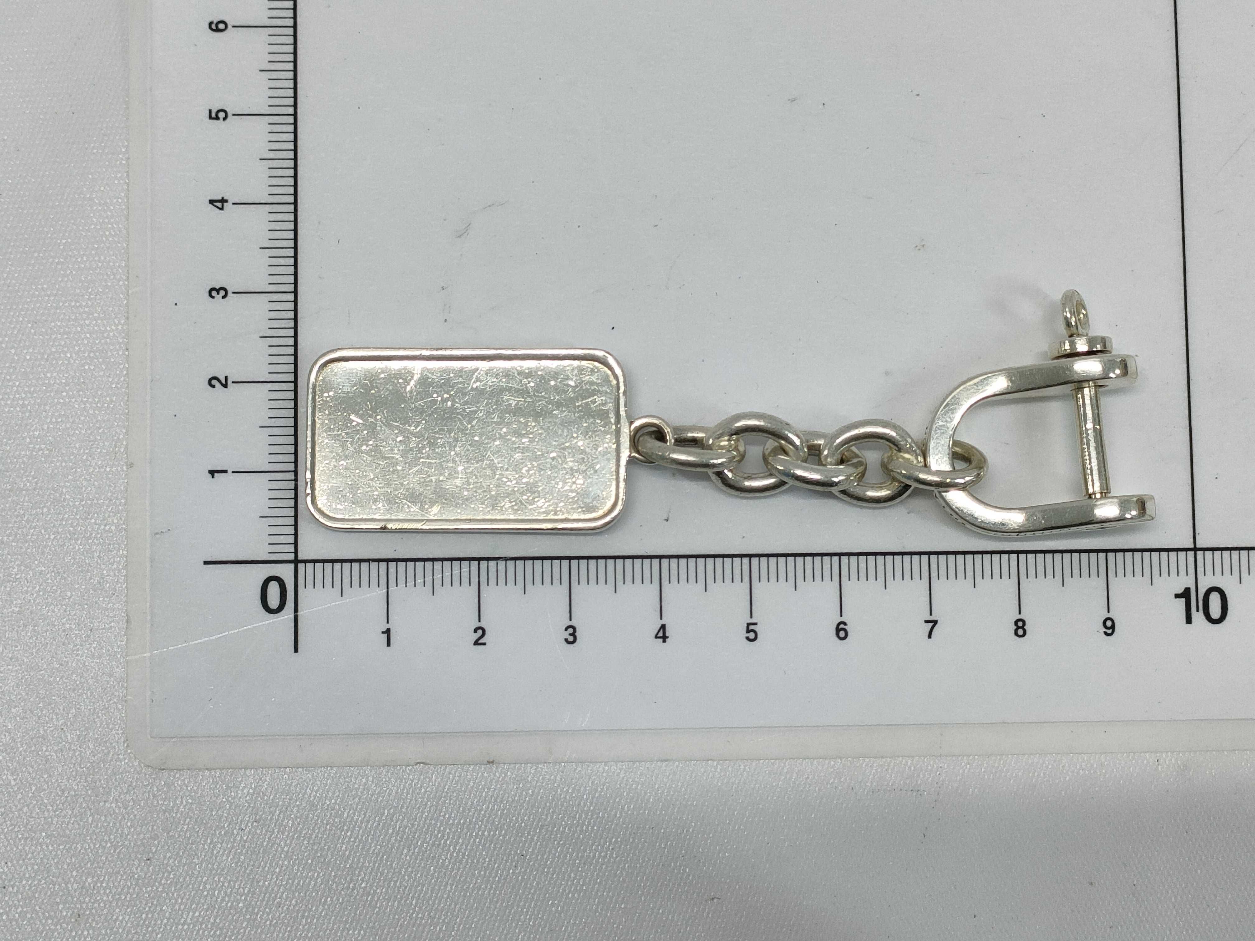 A Vintage Tiffany & Co. 1/2 Troy Oz Fine Silver Ingot Keychain with Box