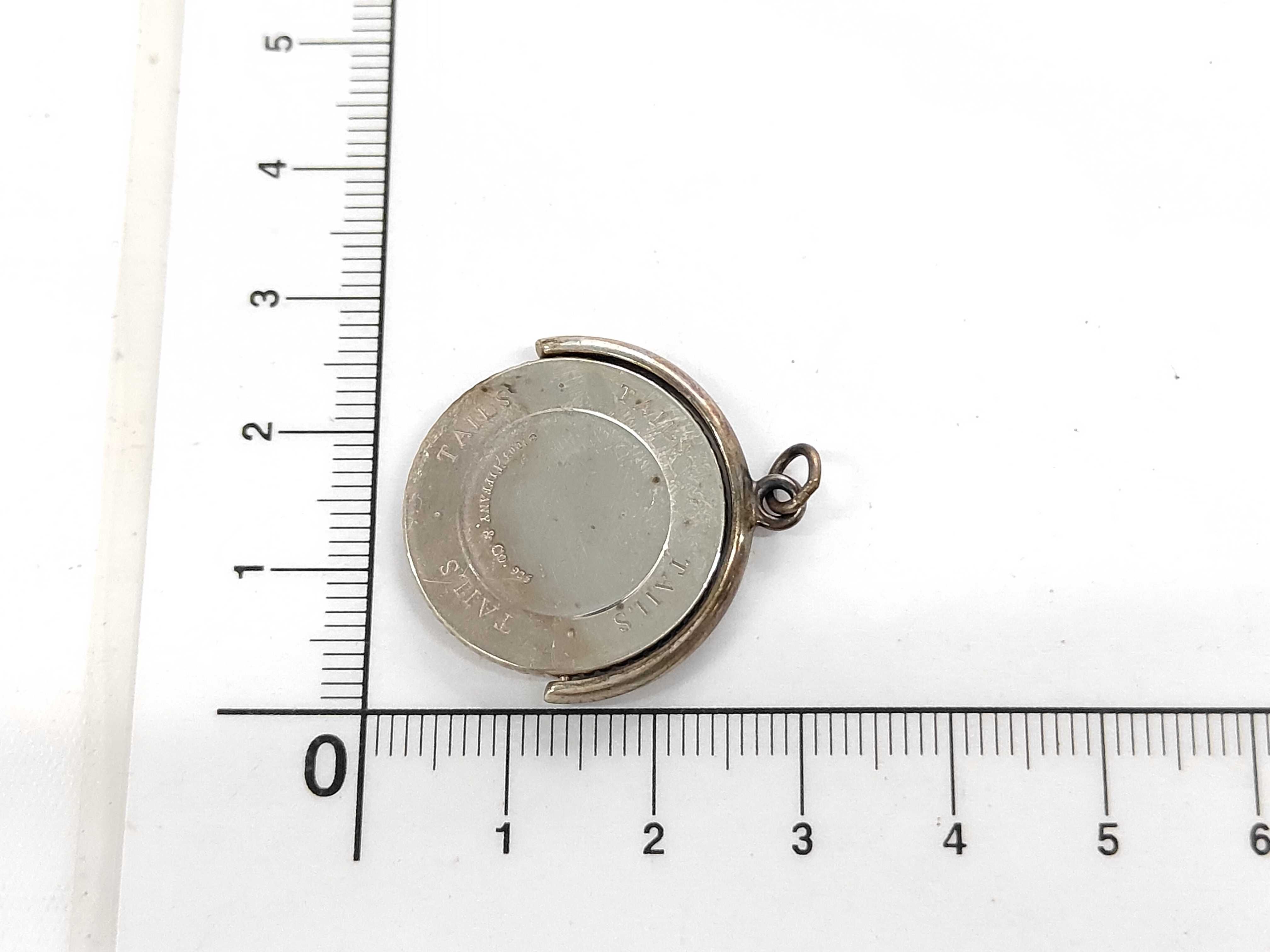 Tiffany & Co. Heads Tails Sterling Silver Spinning Swivel Pendant