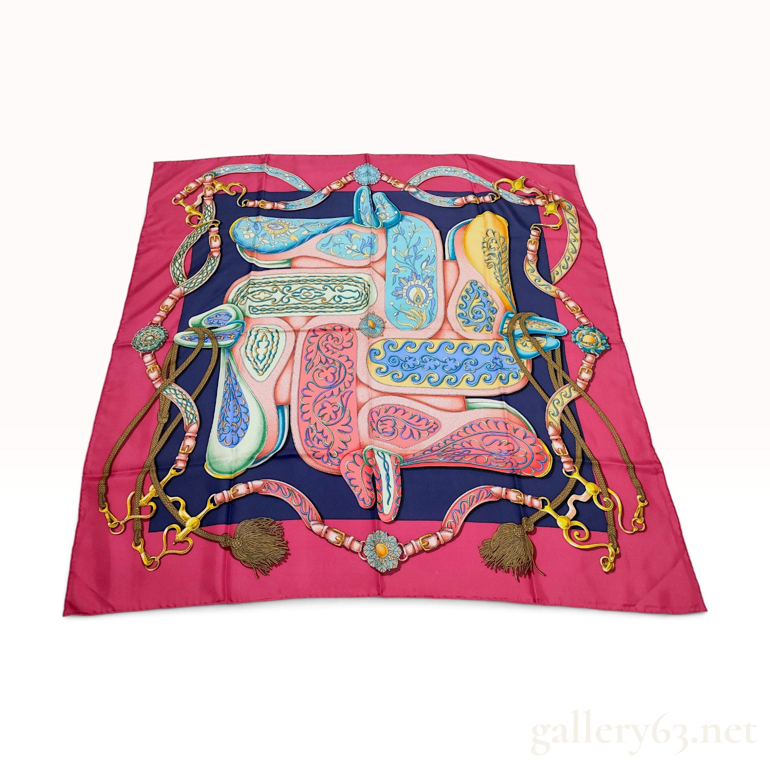 Vintage Hermes Festival Silk Carre 90