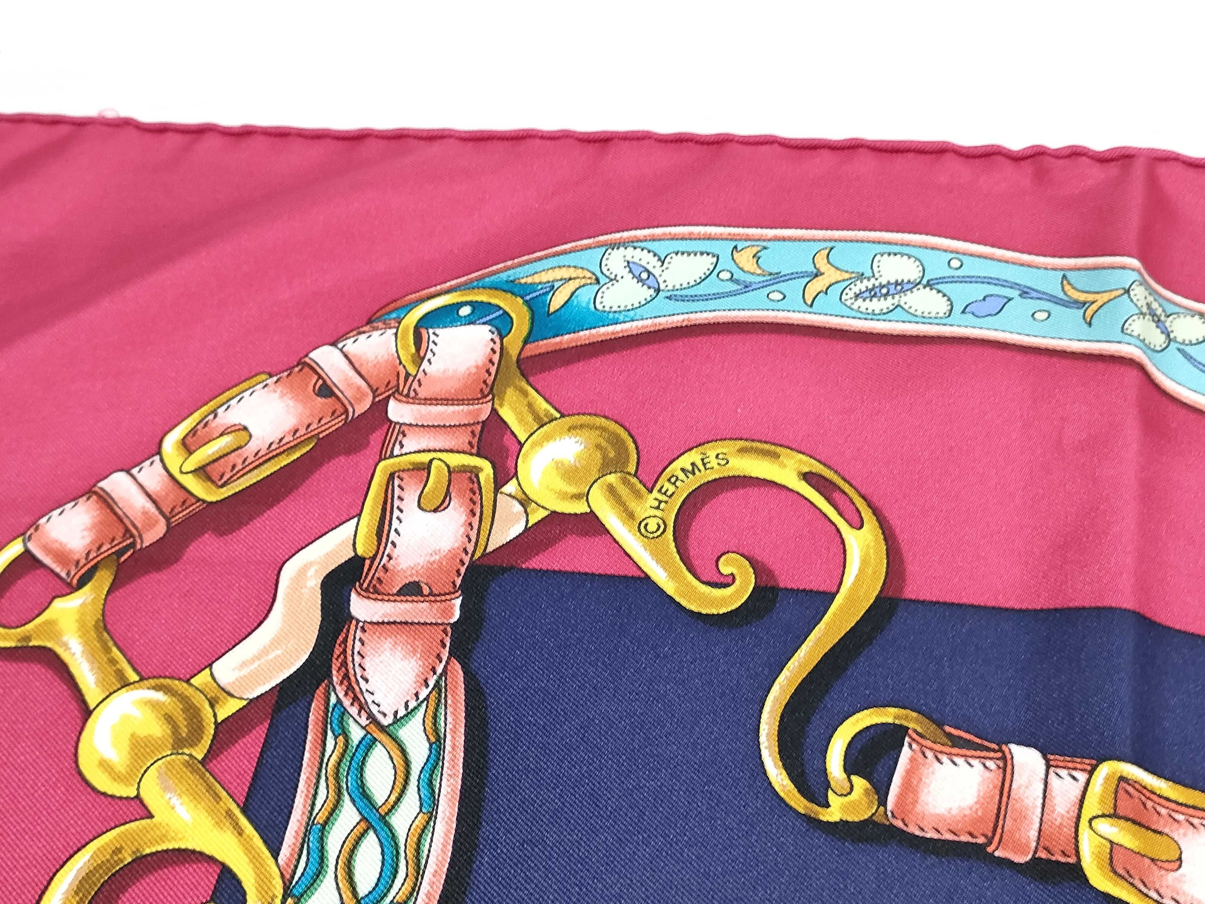 Vintage Hermes Festival Silk Carre 90