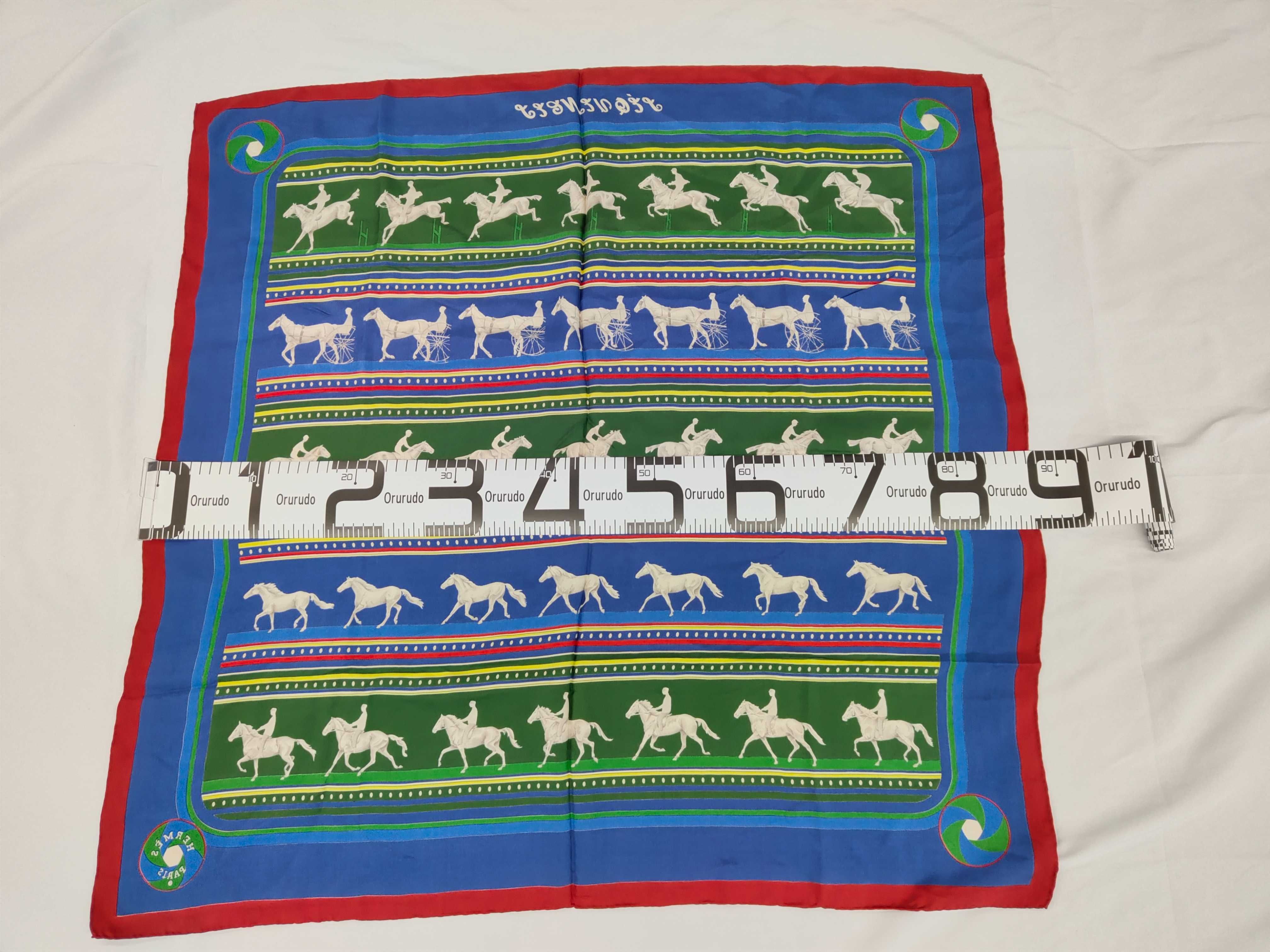 Vintage Hermes Sequences Silk Carre 90