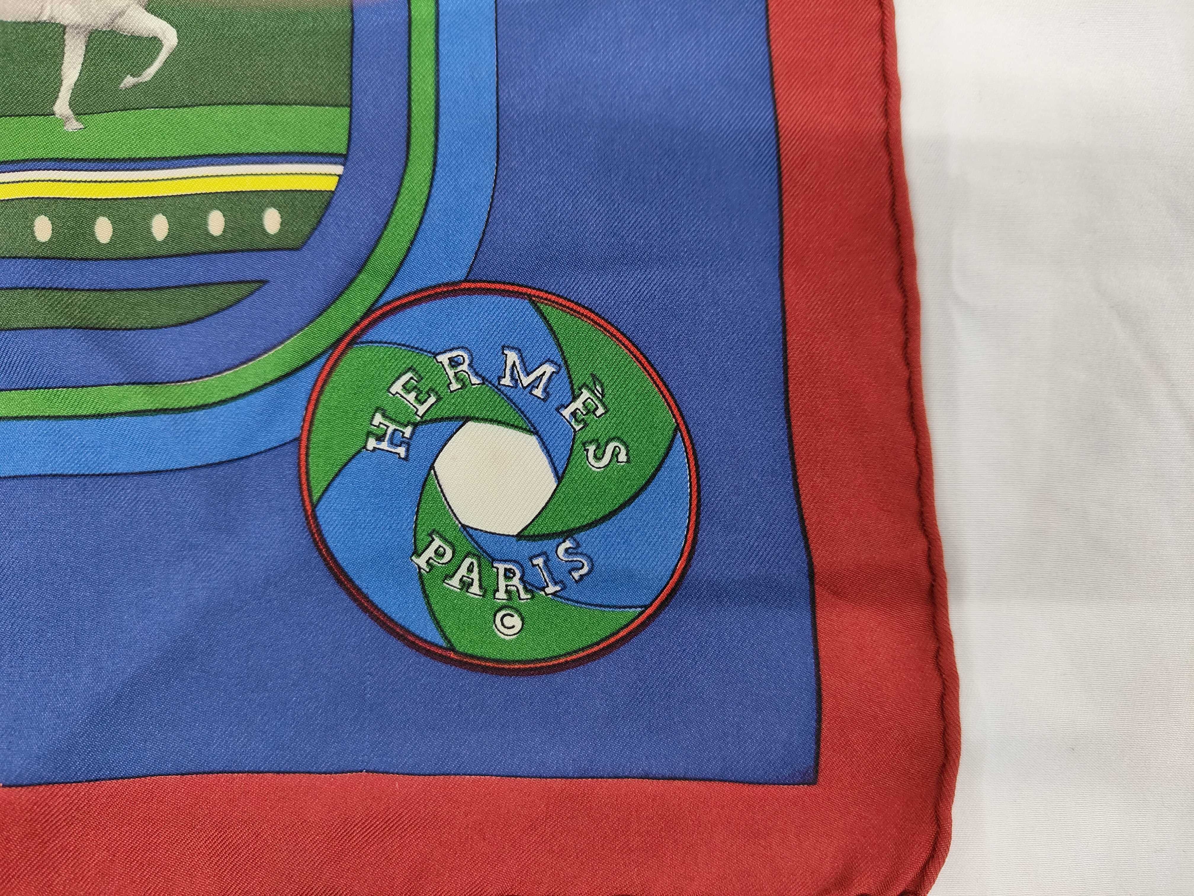 Vintage Hermes Sequences Silk Carre 90