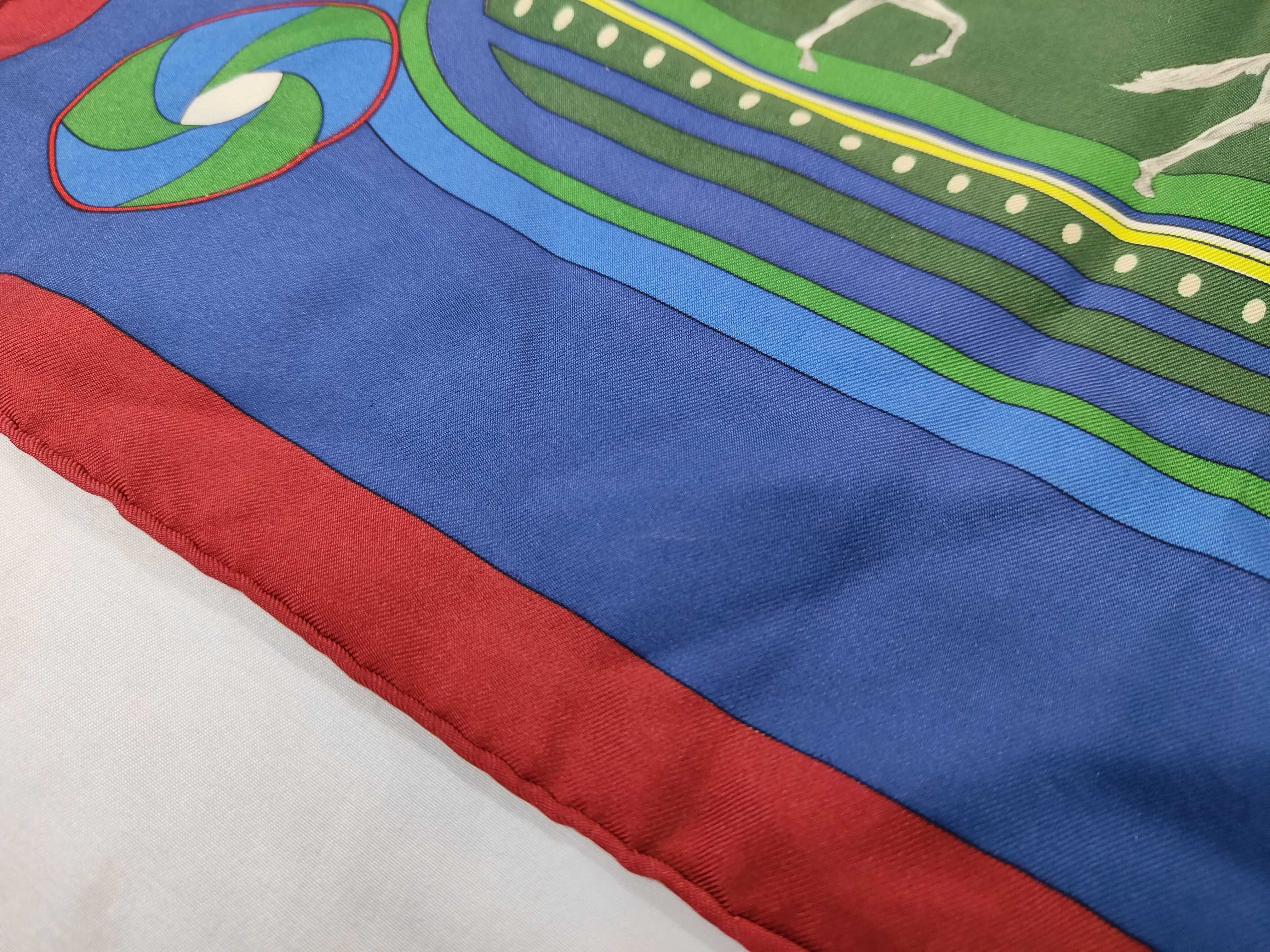 Vintage Hermes Sequences Silk Carre 90