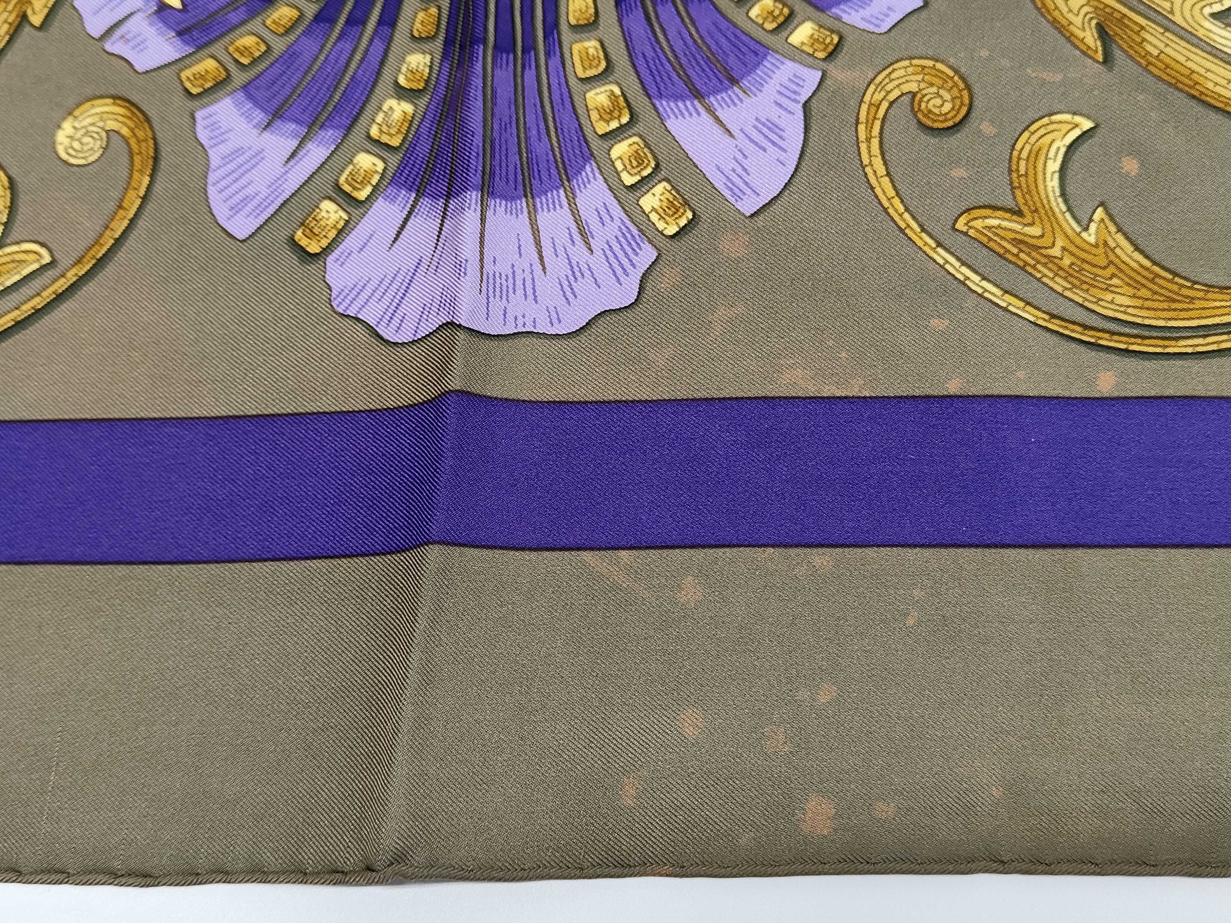 Vintage Hermes Cheval Turc Silk Carre 90