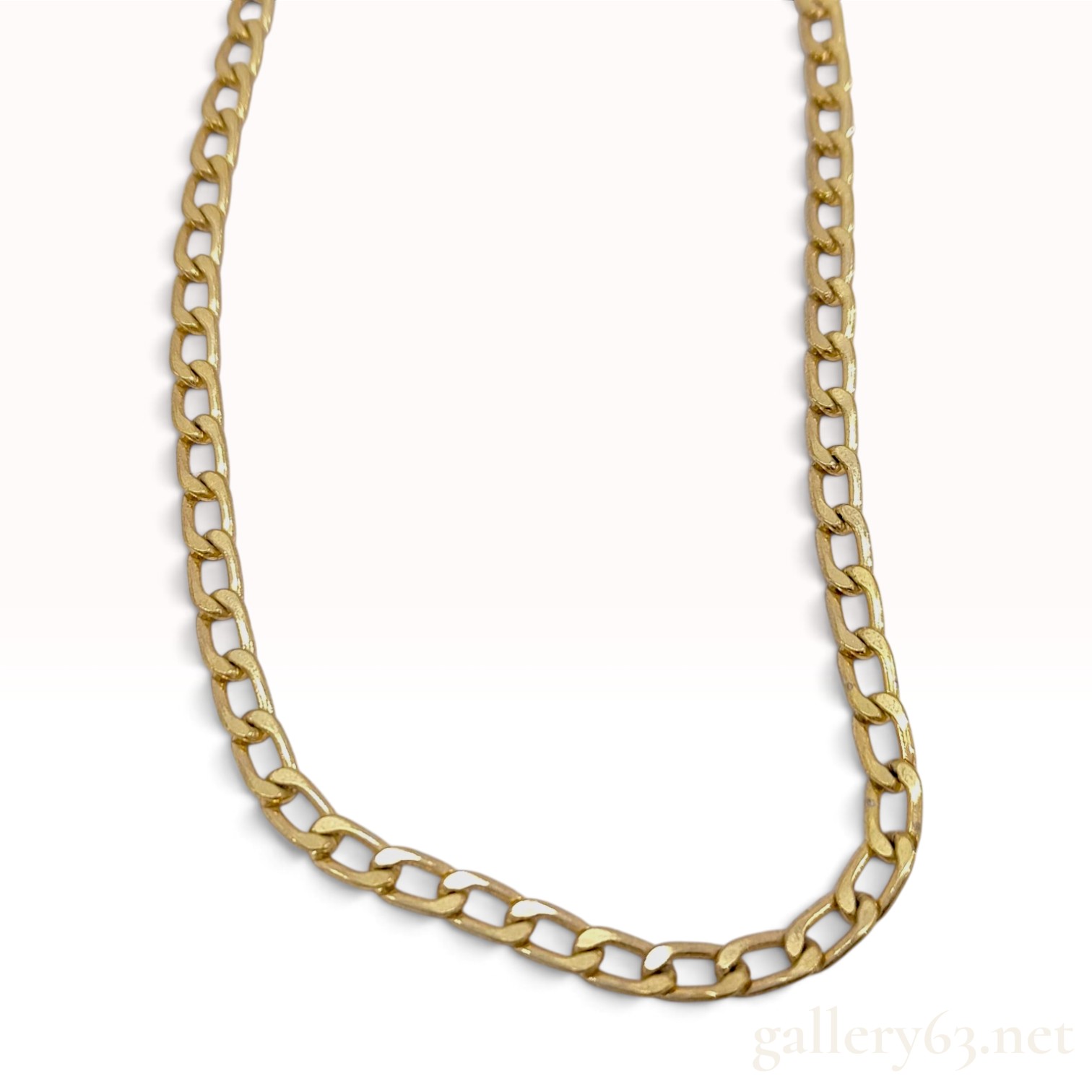 Vintage Christian Dior Gold-Tone Curb Link Necklace