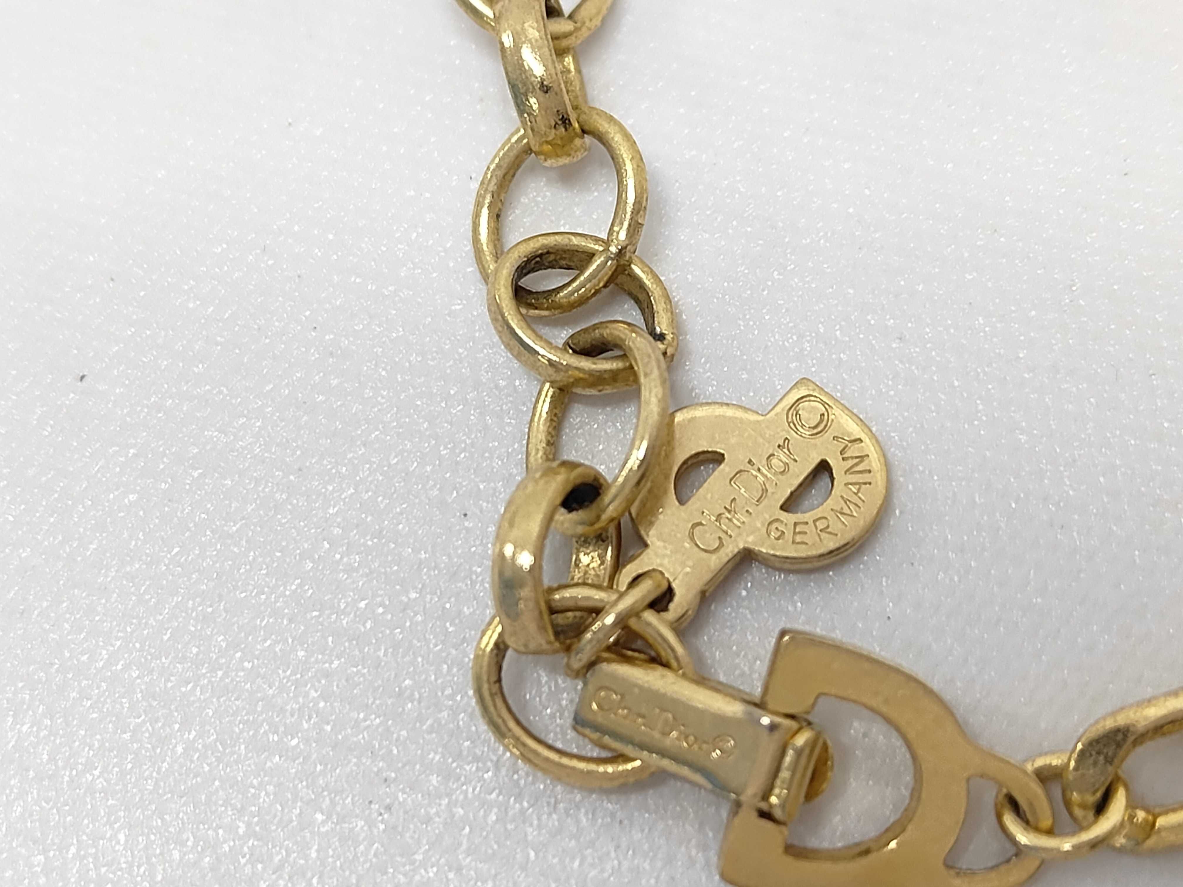 Vintage Christian Dior Gold-Tone Curb Link Necklace
