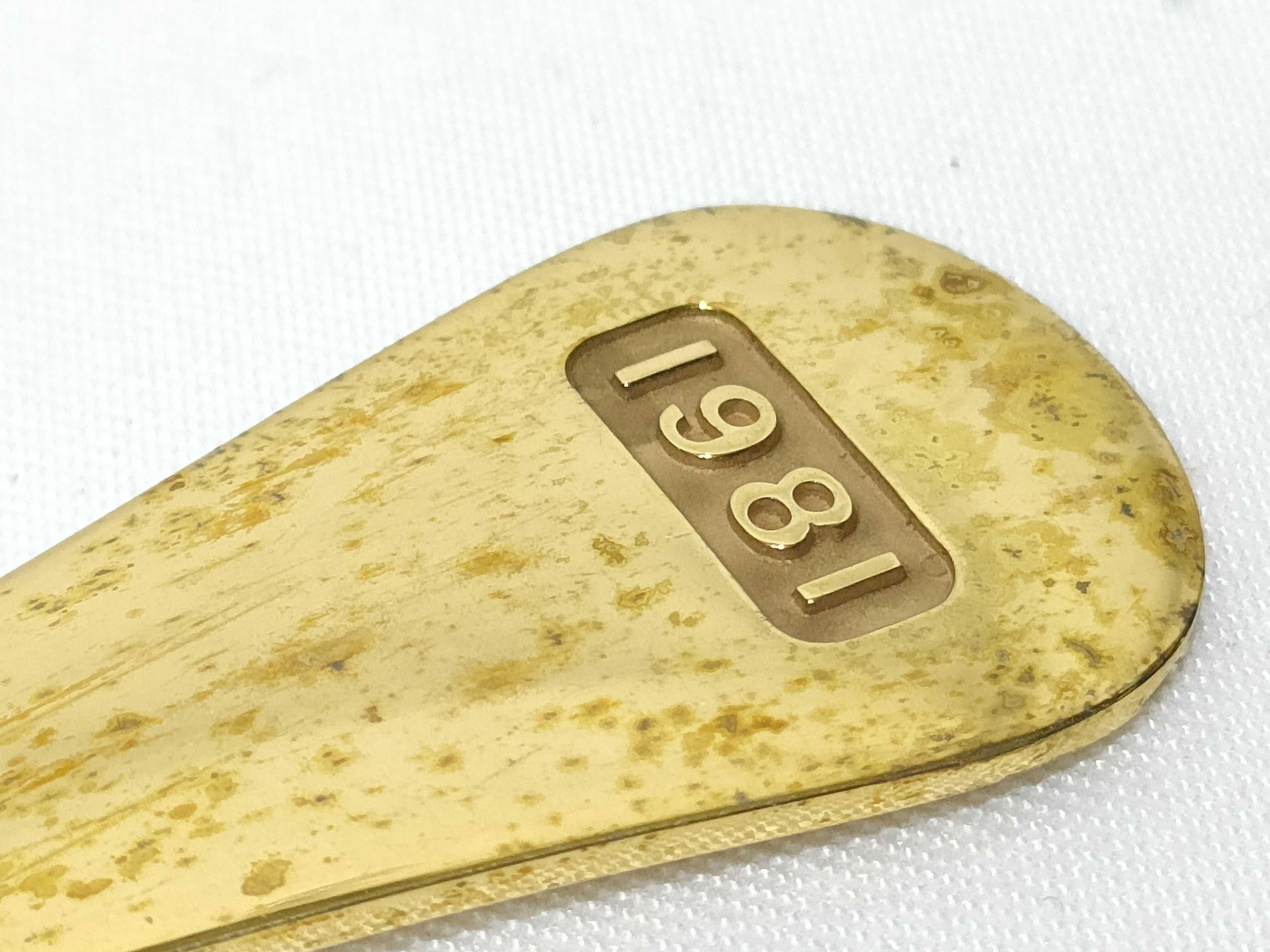 Vintage Georg Jensen 1981 Gilt Sterling Silver Annual Spoon with Box