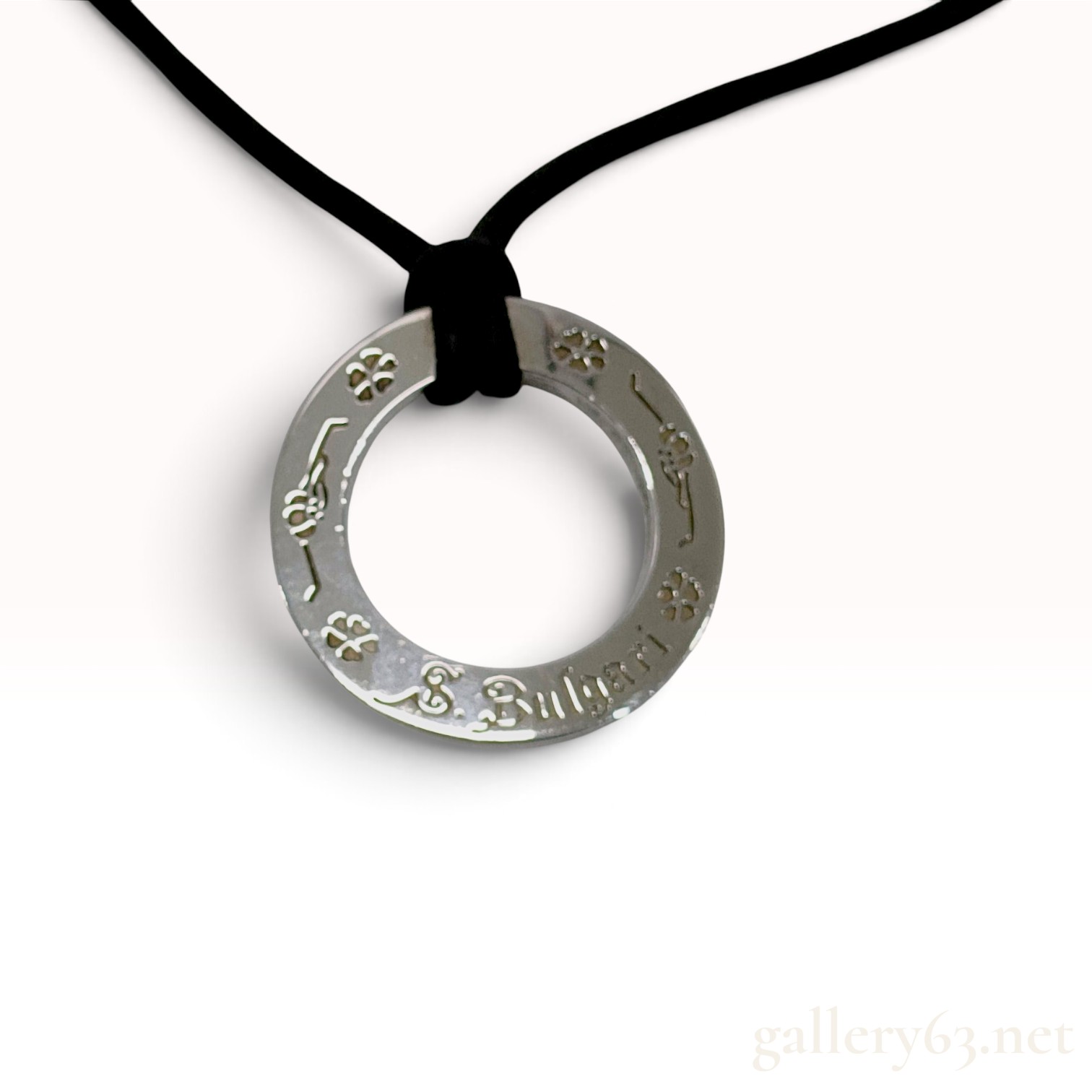 Bvlgari Save the Children Sterling Silver Ring Pendant Necklace