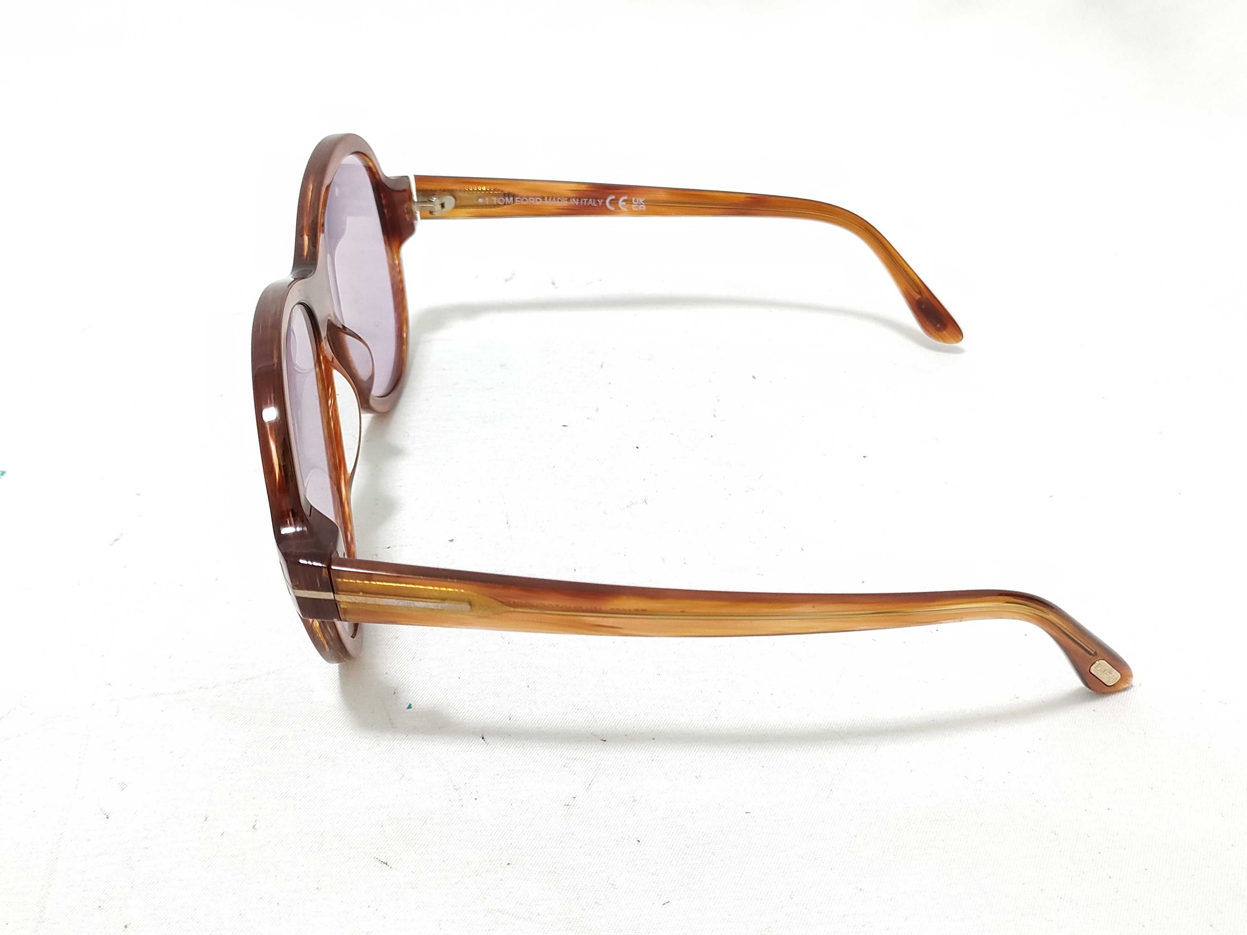 Tom Ford Camryn TF1033 Tortoiseshell and Purple Photochromic Sunglasses with Box