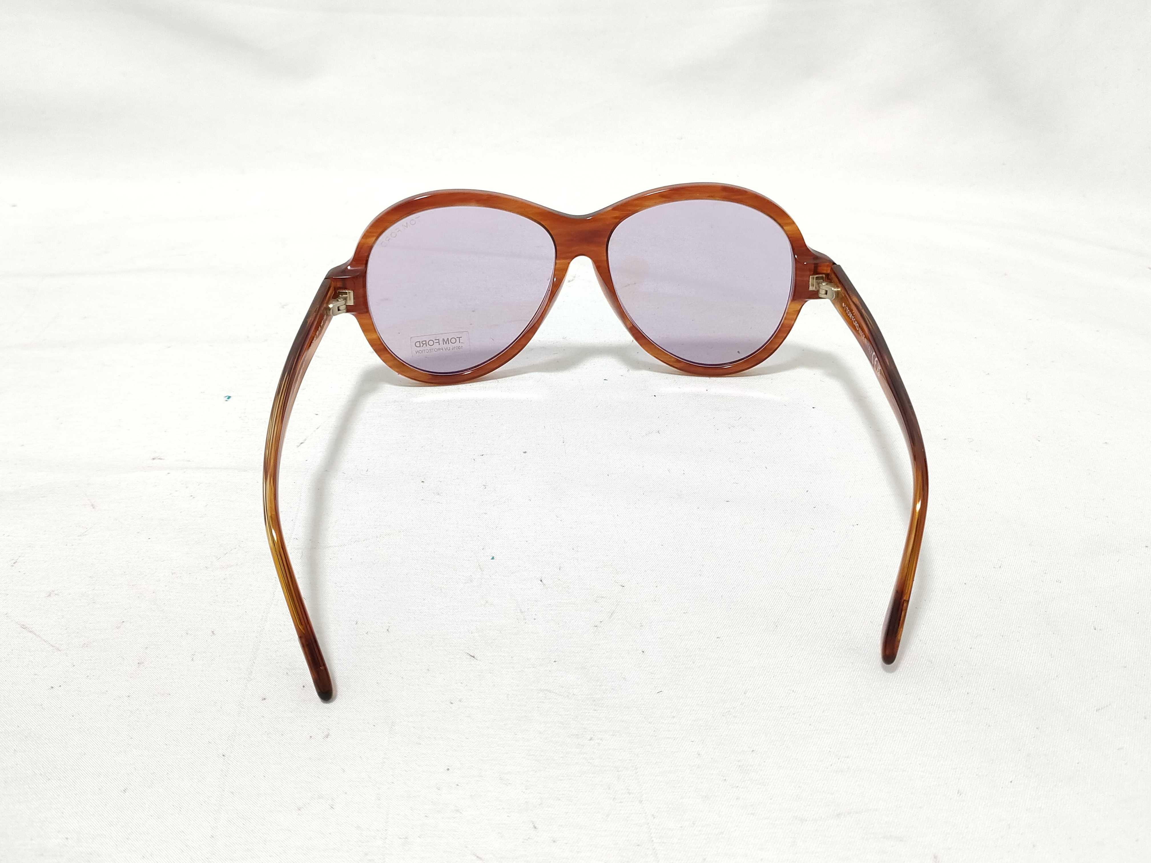 Tom Ford Camryn TF1033 Tortoiseshell and Purple Photochromic Sunglasses with Box
