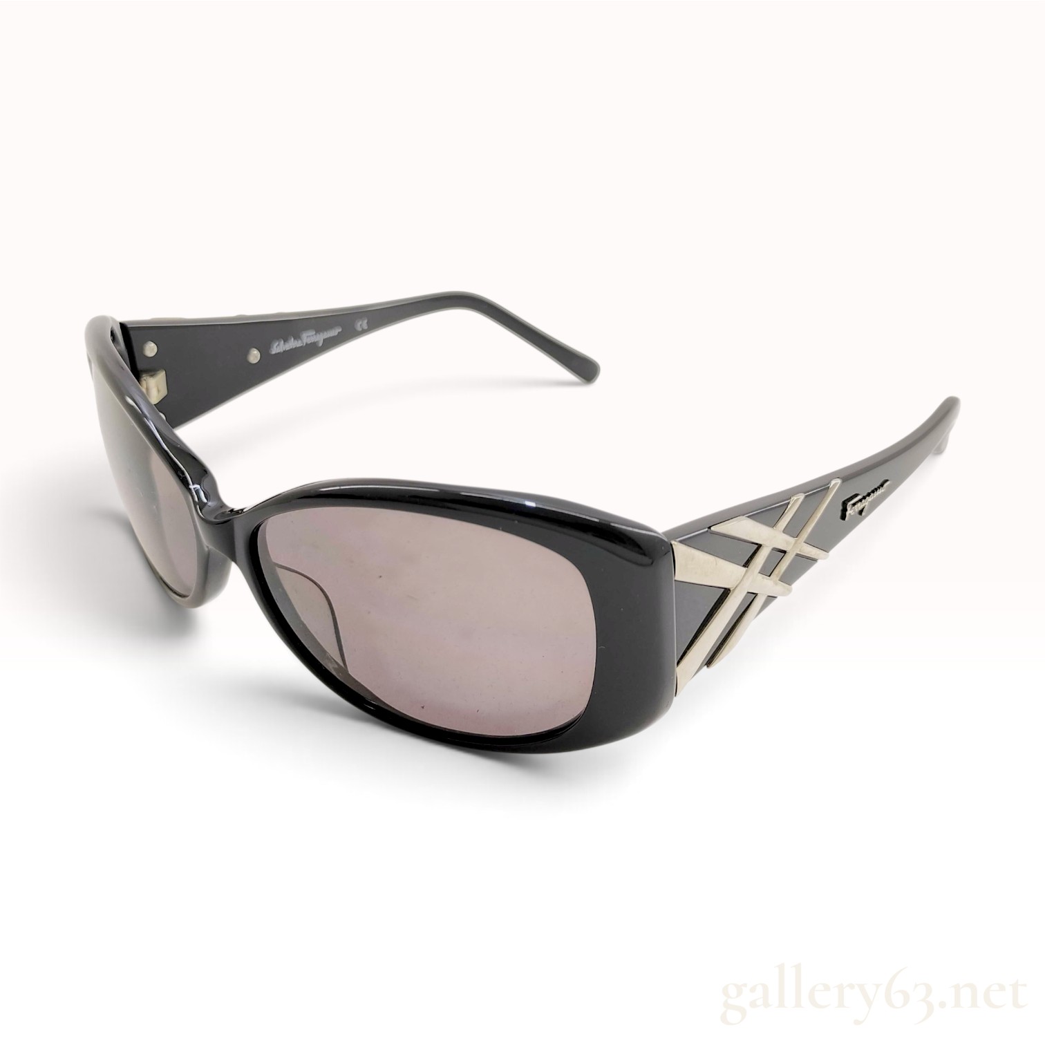 Salvatore Ferragamo 2183 Black Acetate Sunglasses