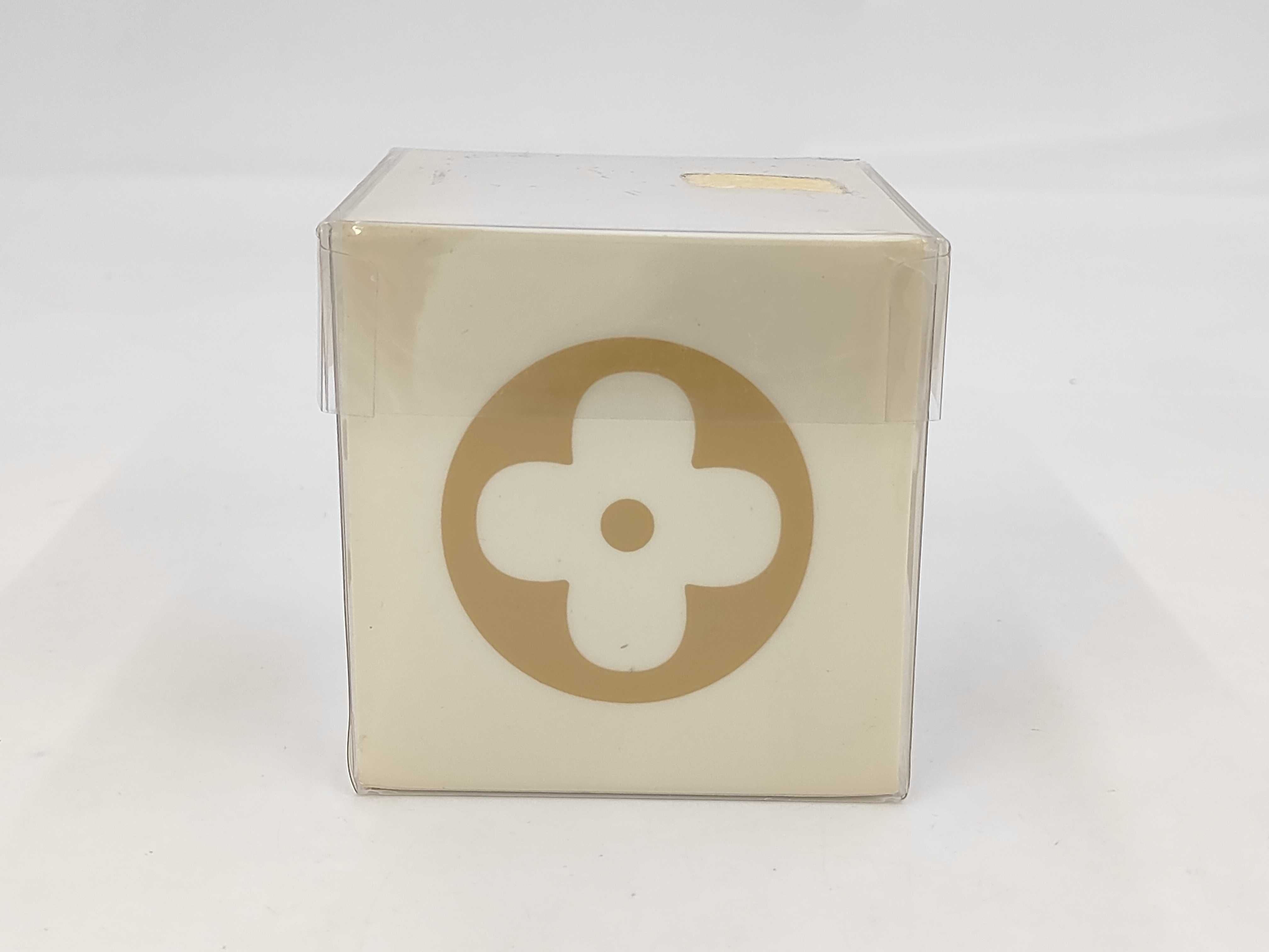 Louis Vuitton Monogram Motif Cube Memo Block Desk Accessory with Box