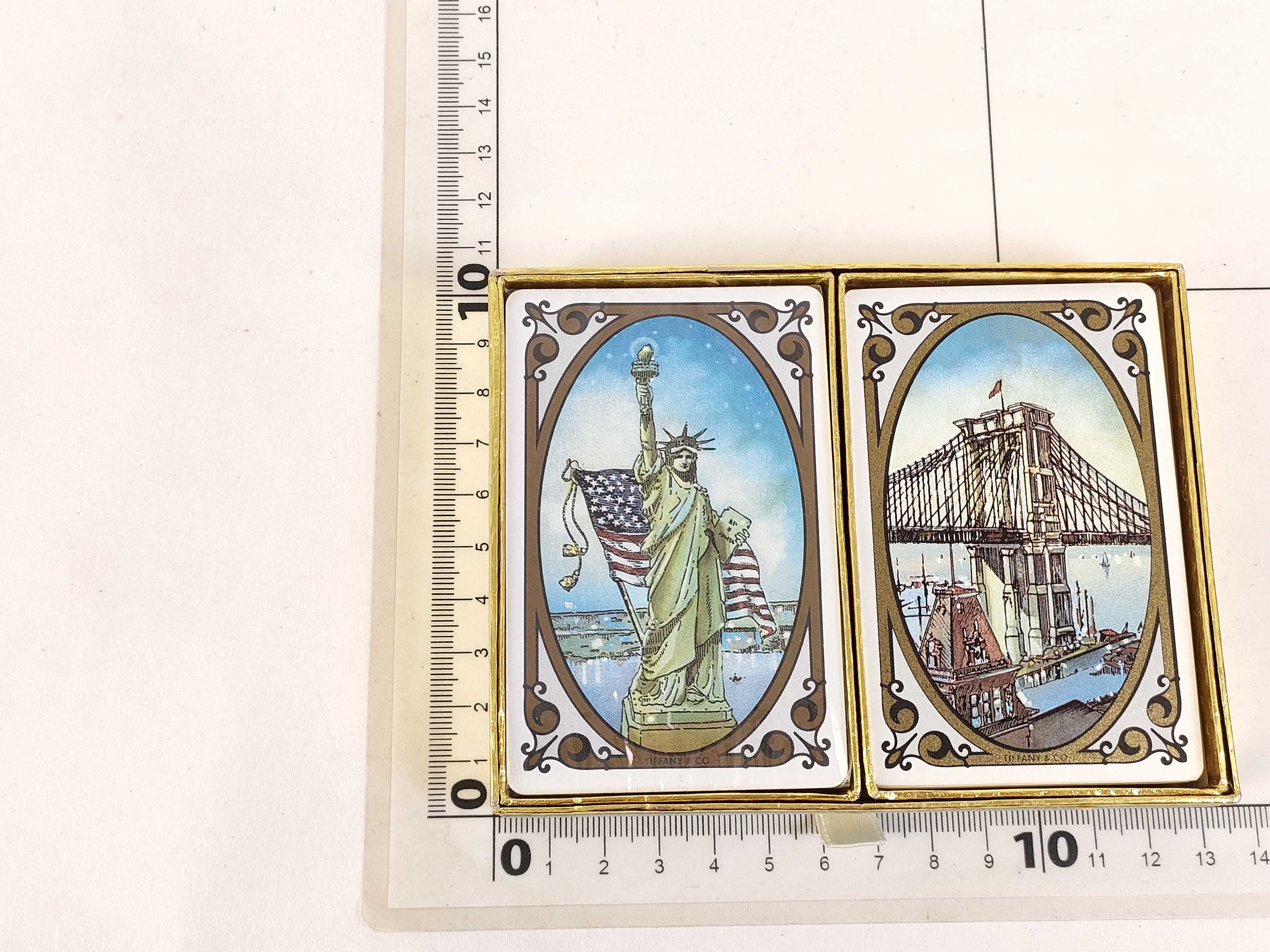 A Vintage Tiffany & Co. New York City Landmarks Playing Card Set with Box