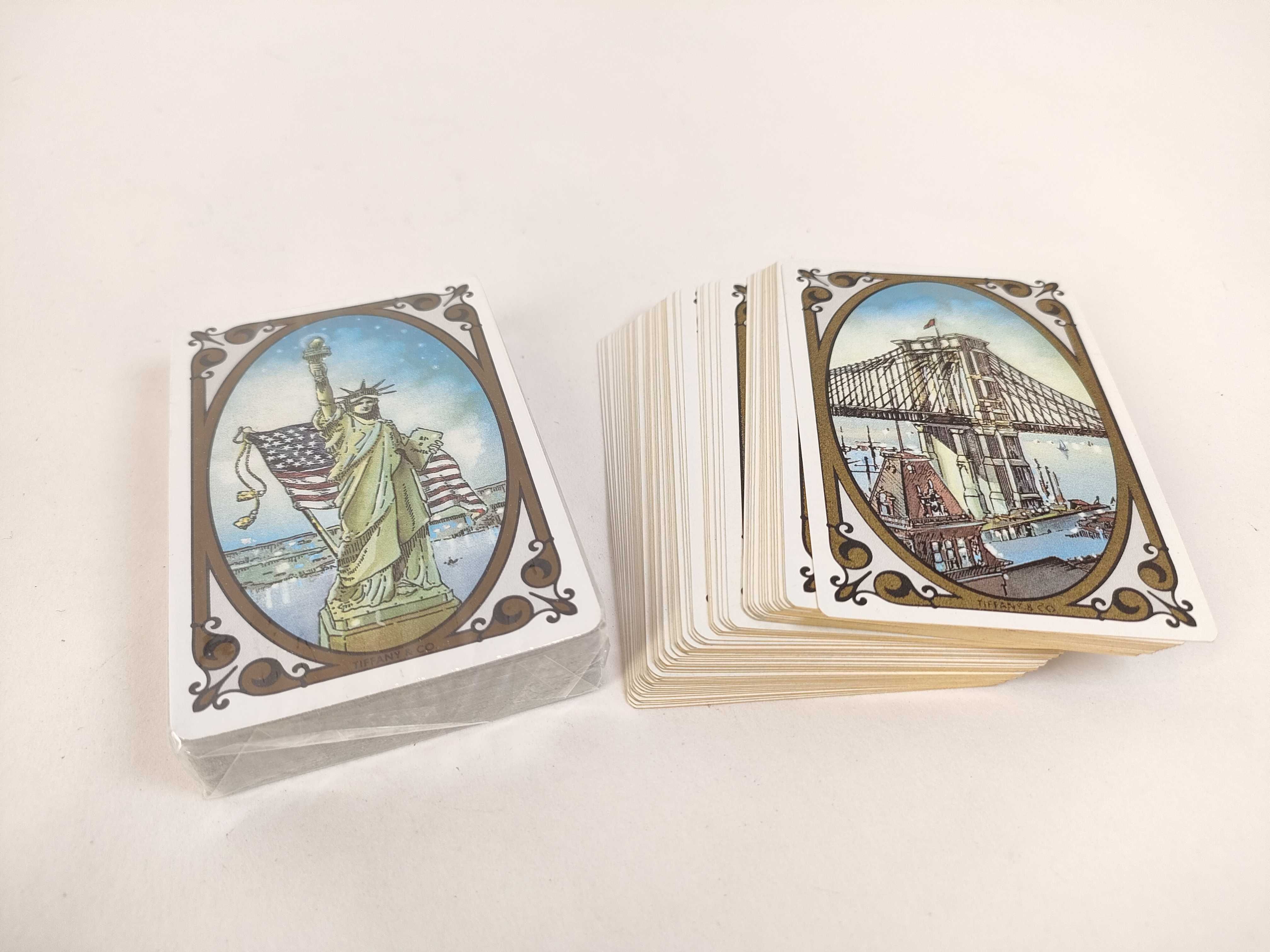 A Vintage Tiffany & Co. New York City Landmarks Playing Card Set with Box