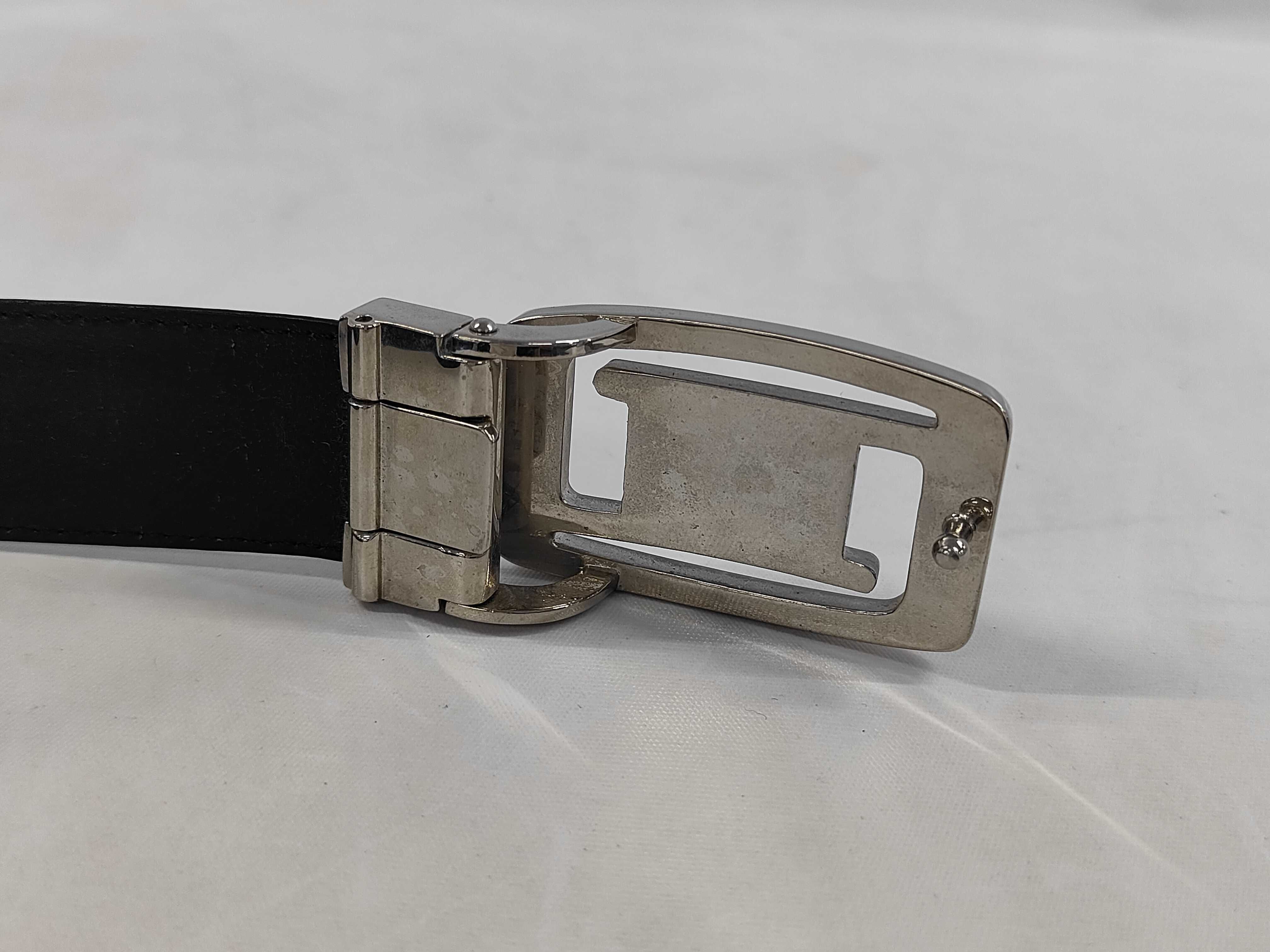 Vintage Yves Saint Laurent Black Leather Belt