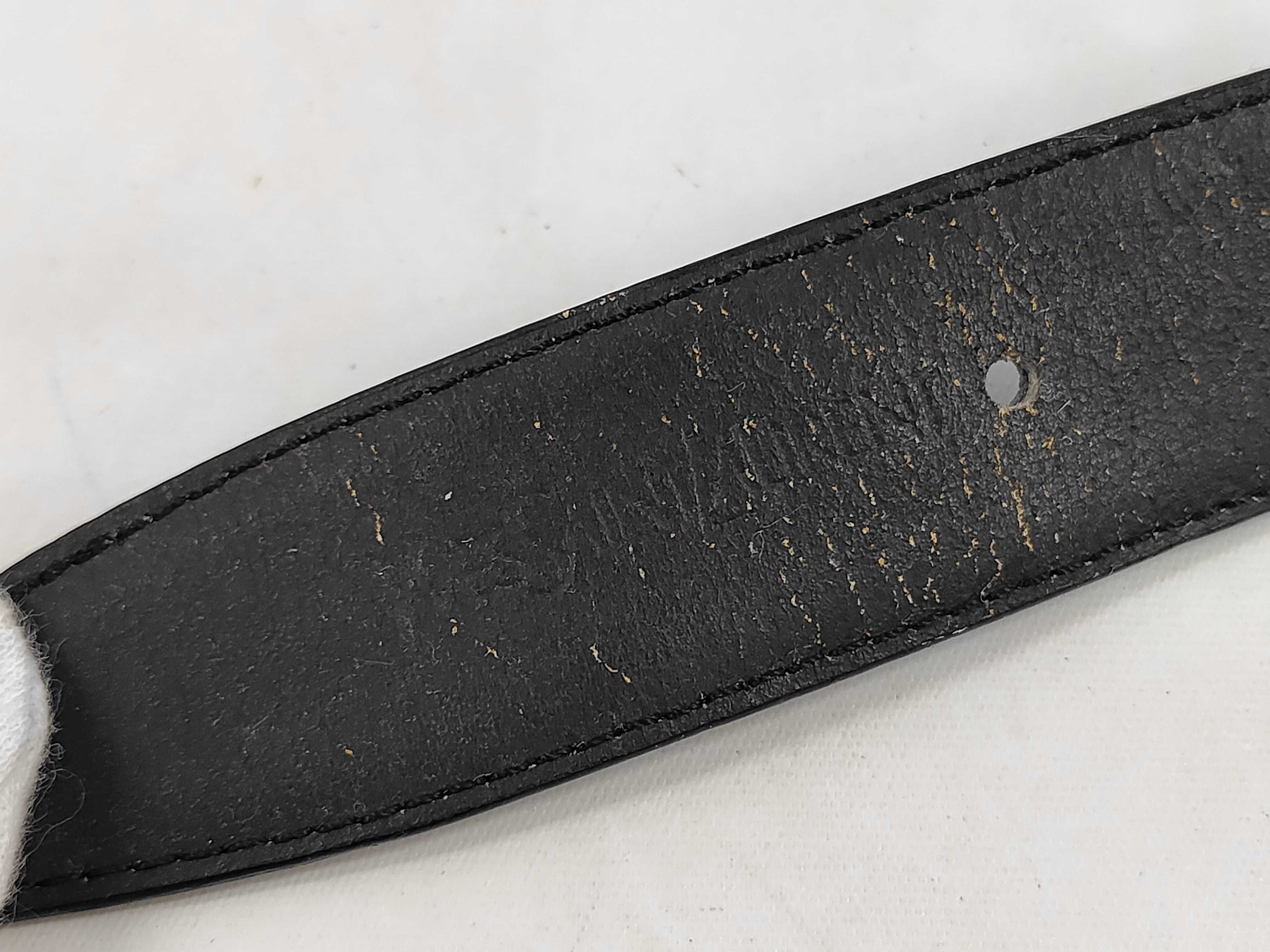 Vintage Yves Saint Laurent Black Leather Belt