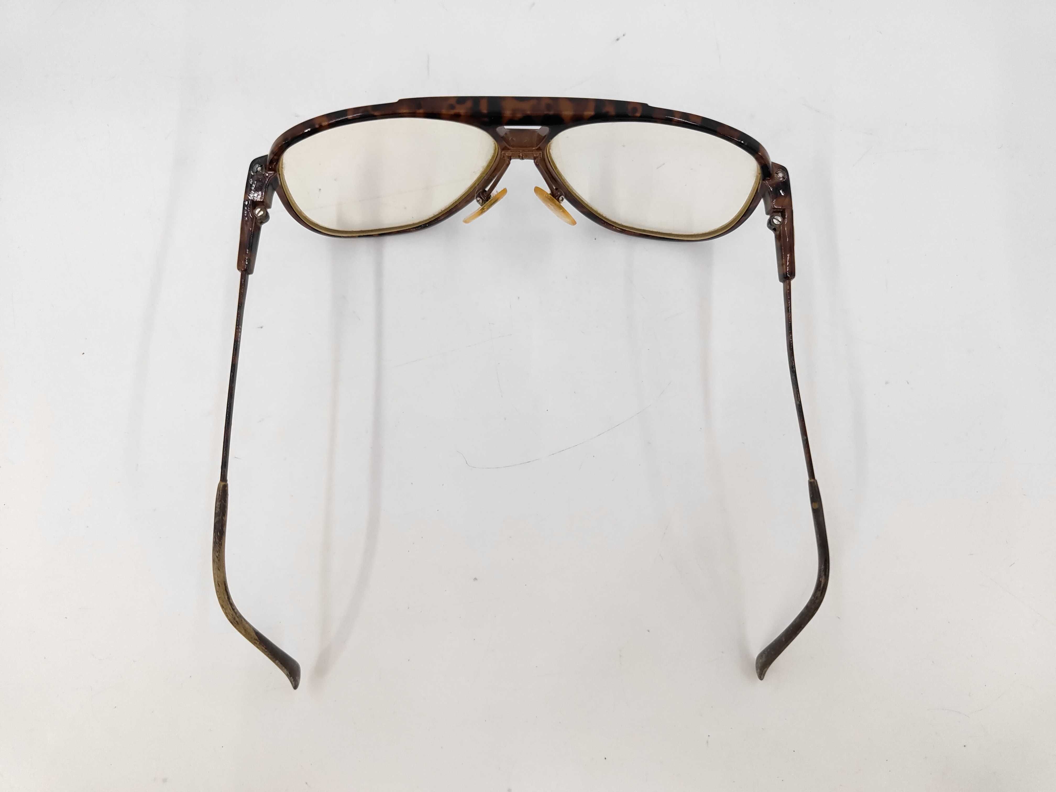 Vintage Yves Saint Laurent Tortoiseshell Acetate and Metal Aviator Eyeglass Frames
