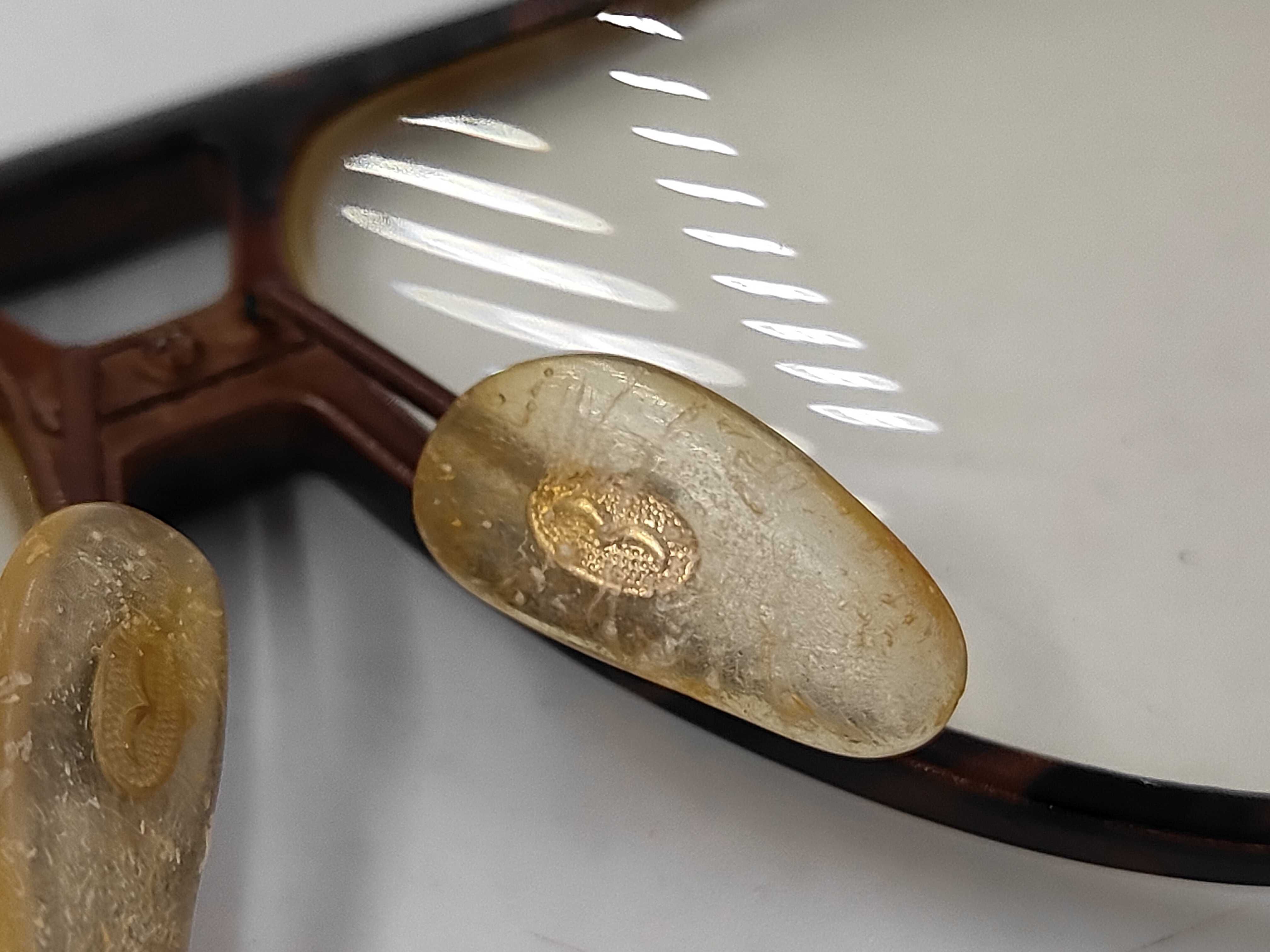 Vintage Yves Saint Laurent Tortoiseshell Acetate and Metal Aviator Eyeglass Frames