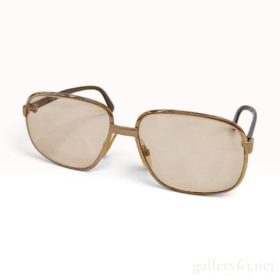 Vintage Rodenstock Montreal Gold Toned Metal Sunglasses with Pouch. This pair of Rodenstock 
