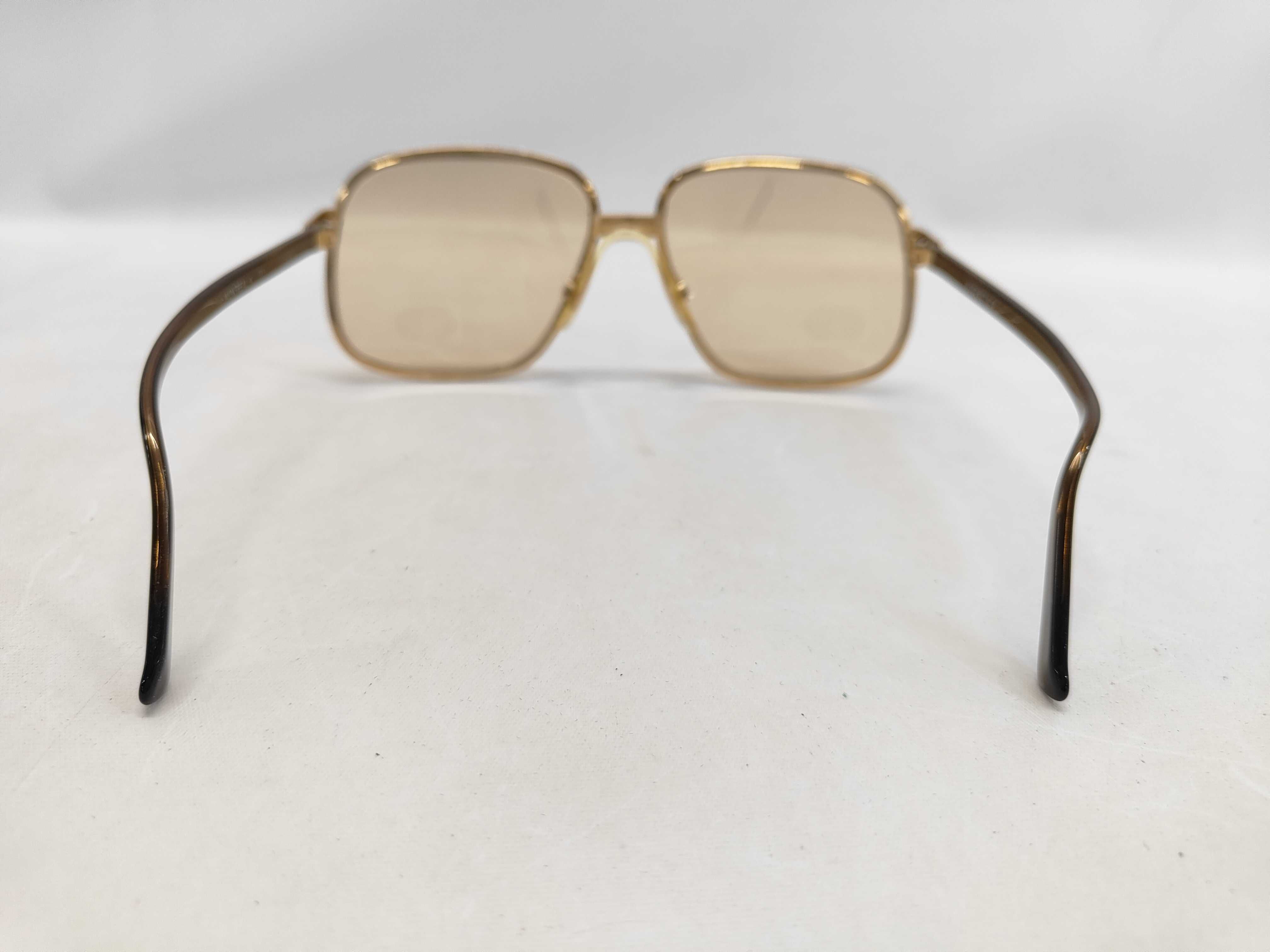 Vintage Rodenstock Montreal Gold Toned Metal Sunglasses with Pouch