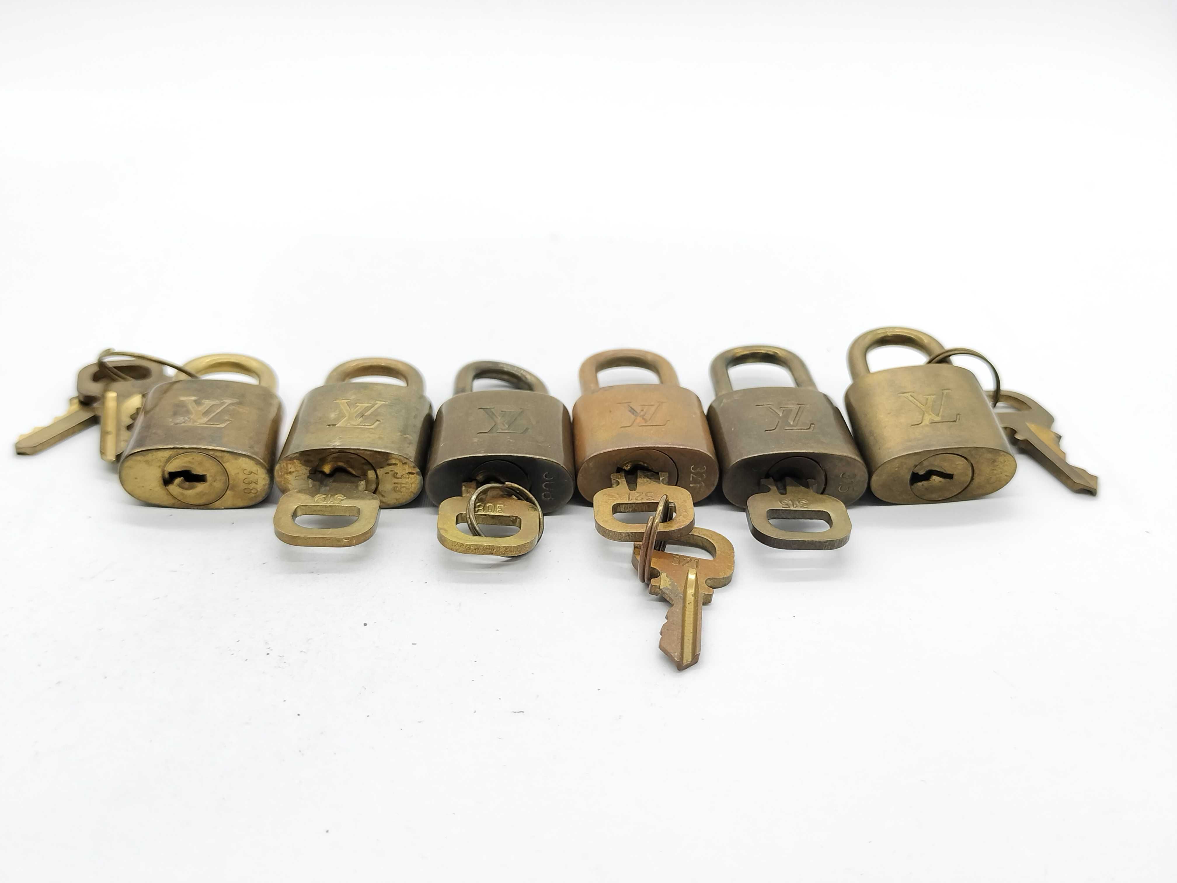 Vintage Louis Vuitton Brass Padlocks and Keys