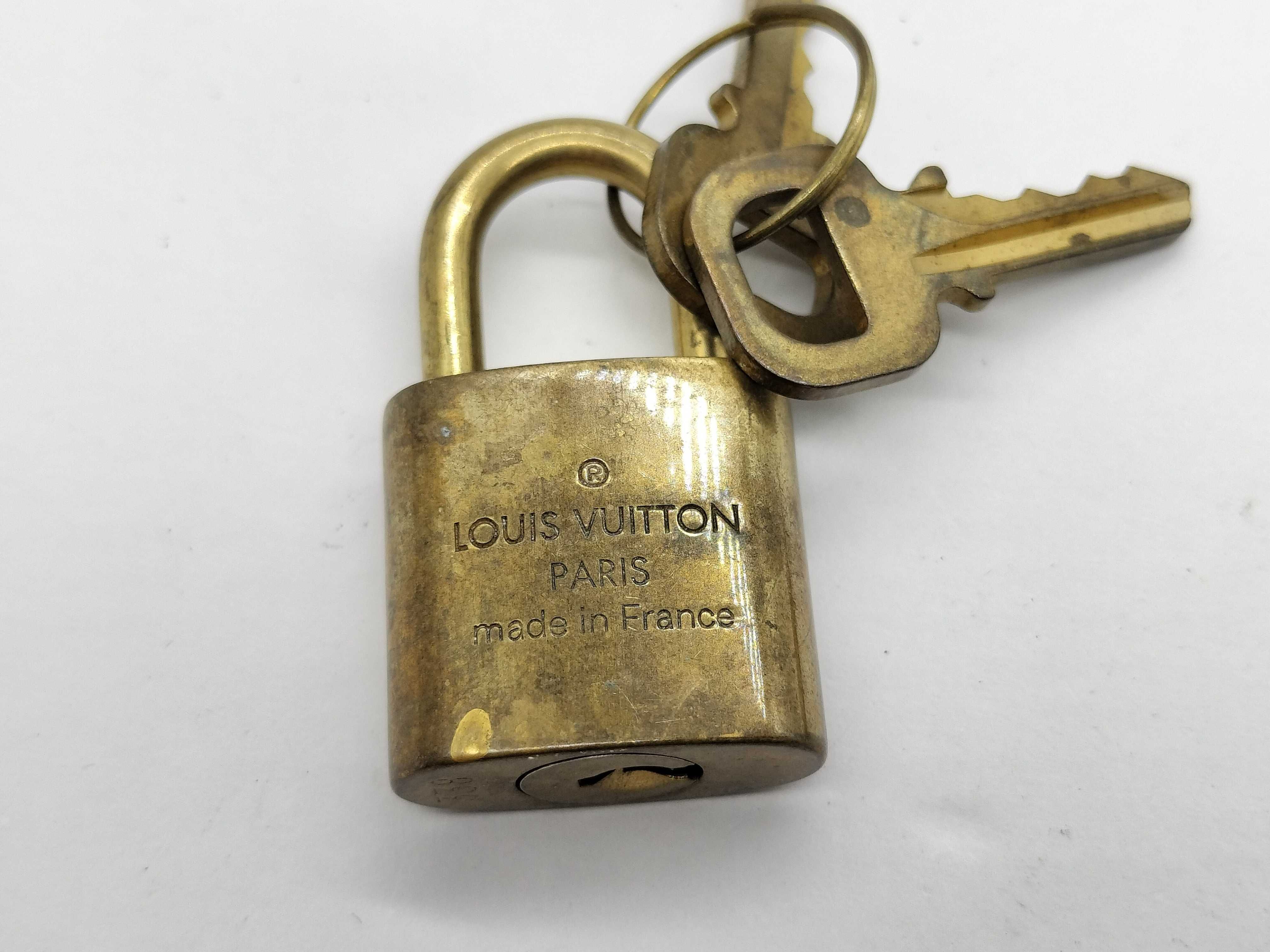 Vintage Louis Vuitton Brass Padlocks and Keys