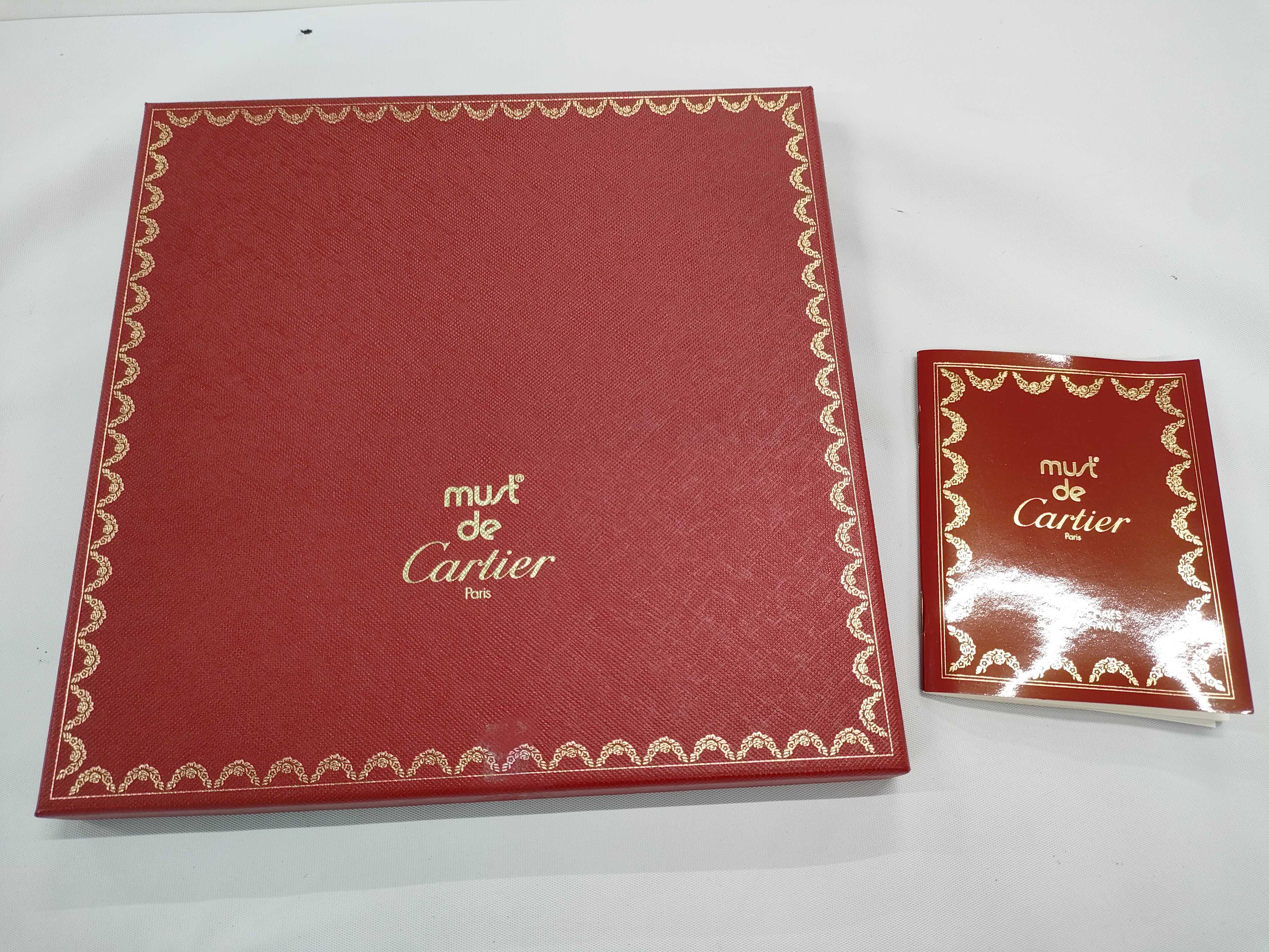 Vintage Must de Cartier Elephant and Gemstone Pink Silk Carre 90 with Box