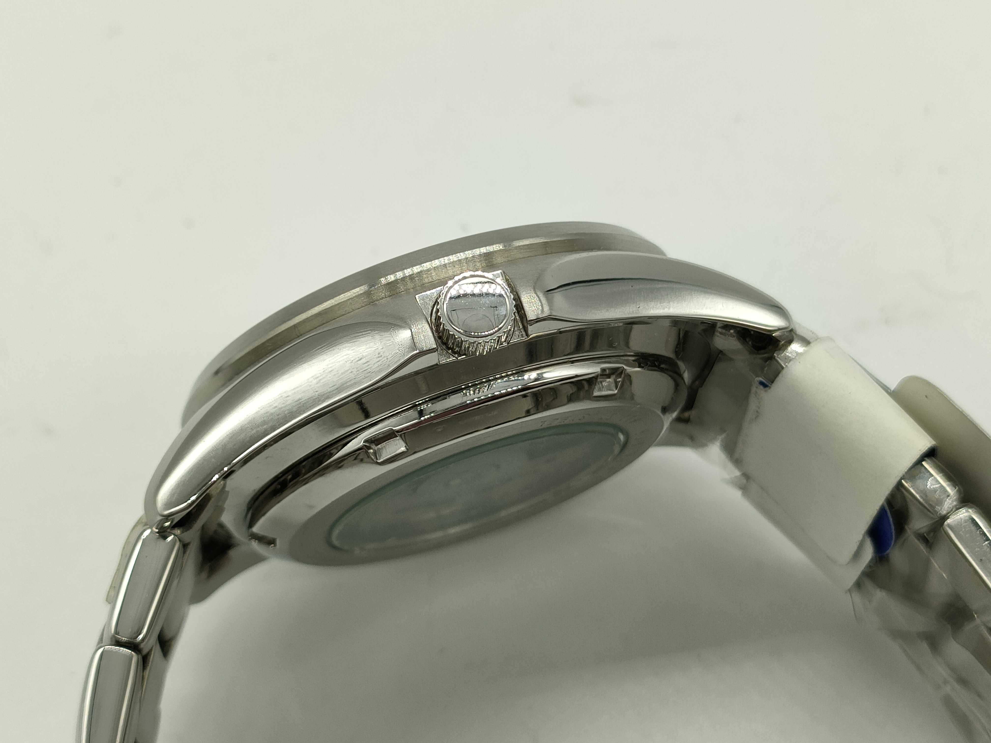J. Springs Automatic BEB014 White Wave Dial Stainless Steel Wristwatch with Tags
