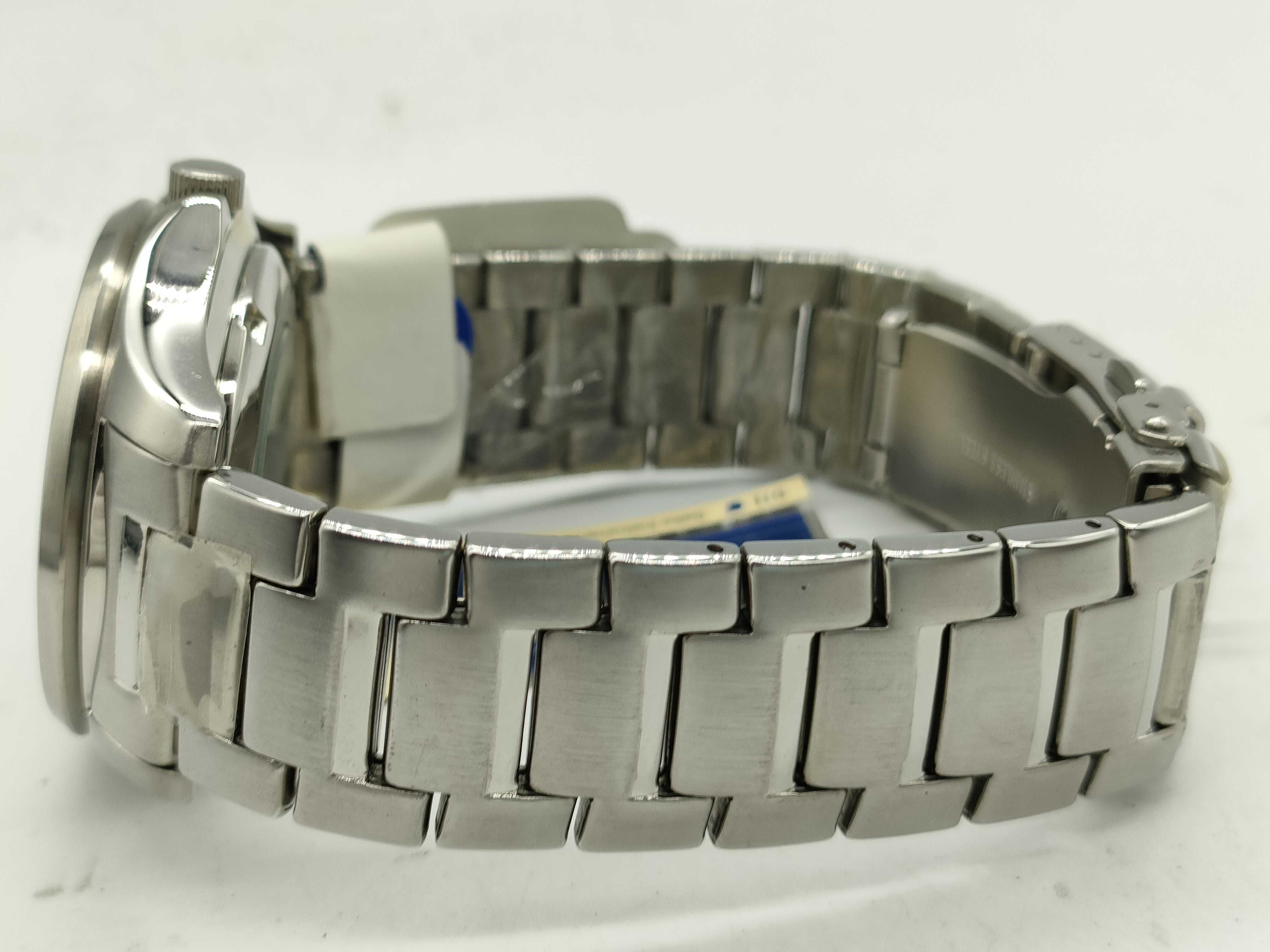 J. Springs Automatic BEB014 White Wave Dial Stainless Steel Wristwatch with Tags