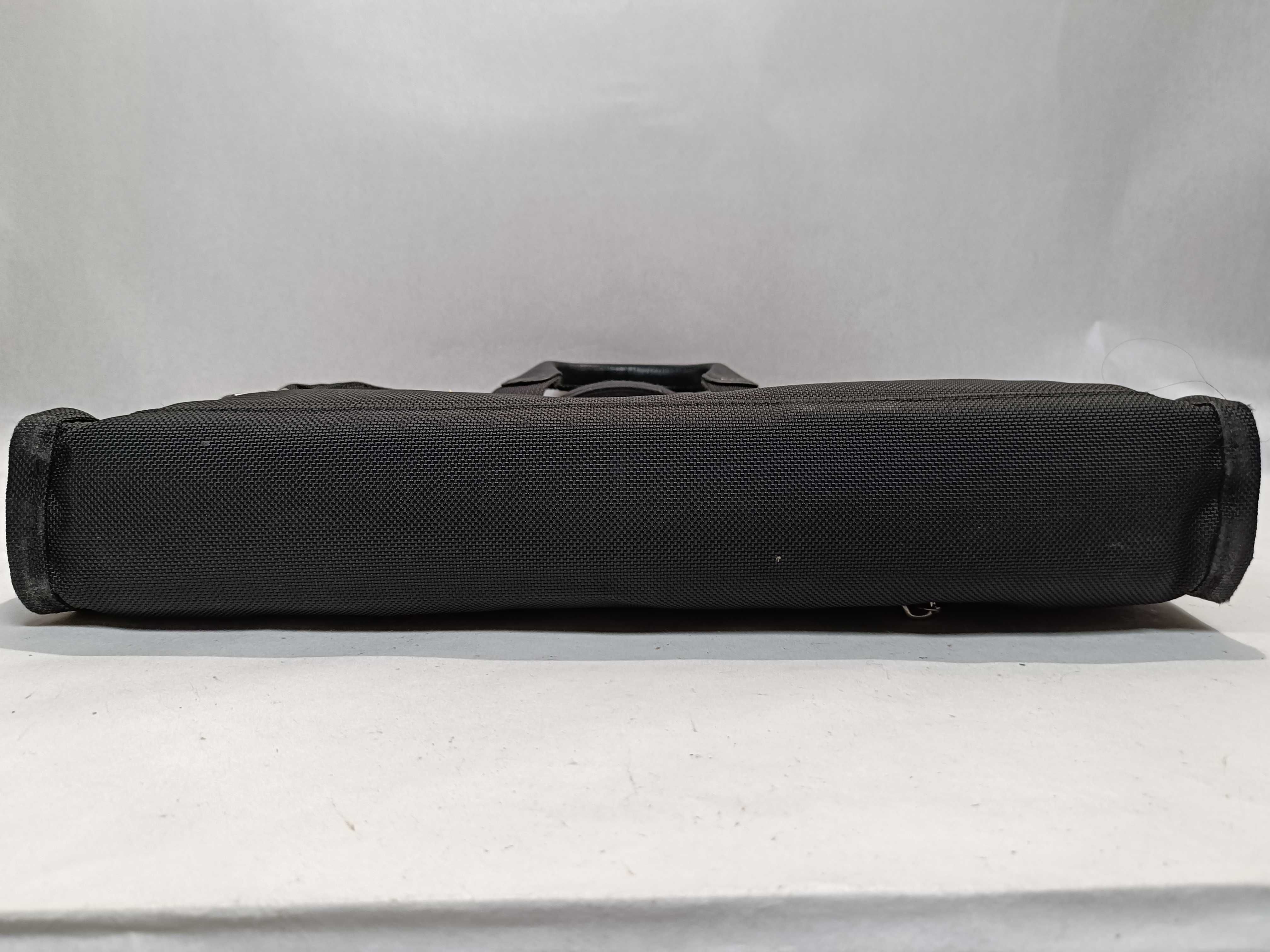 Tumi Black Ballistic Nylon Slim Business Briefcase