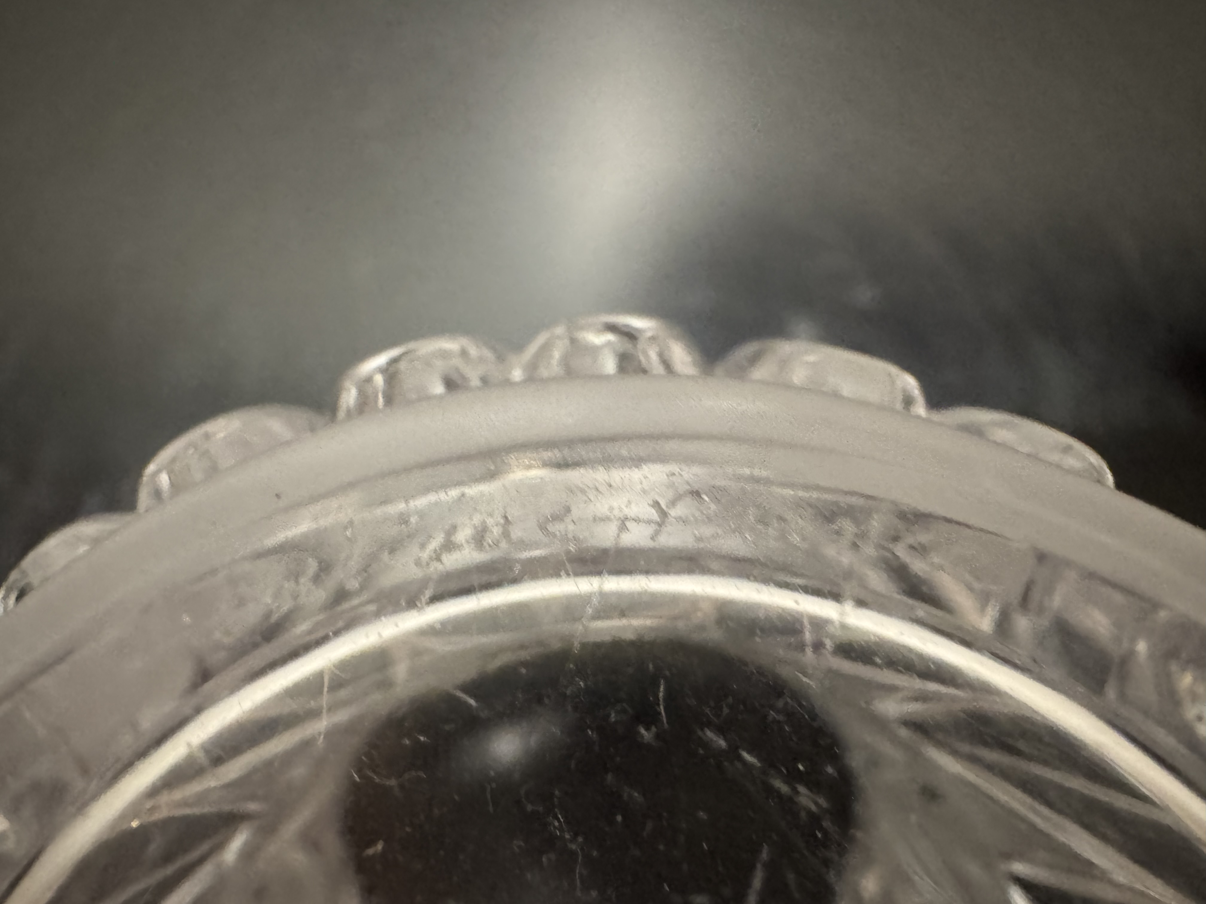 Lalique "Feuilles" Vase -- Clear and Frosted Crystal, Signed Lalique France