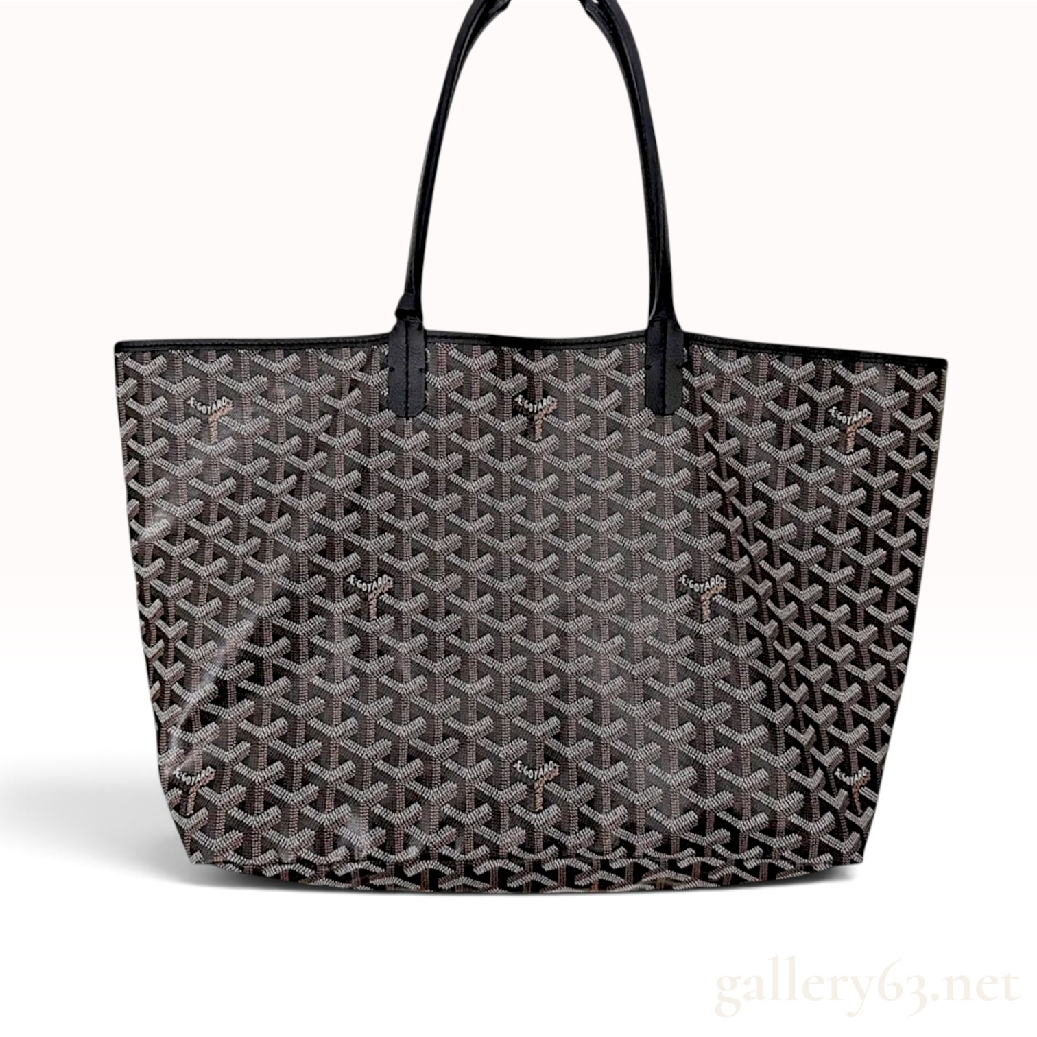 GOYARD SAINT-LOUIS PM, BLACK, WITH POCHETTE