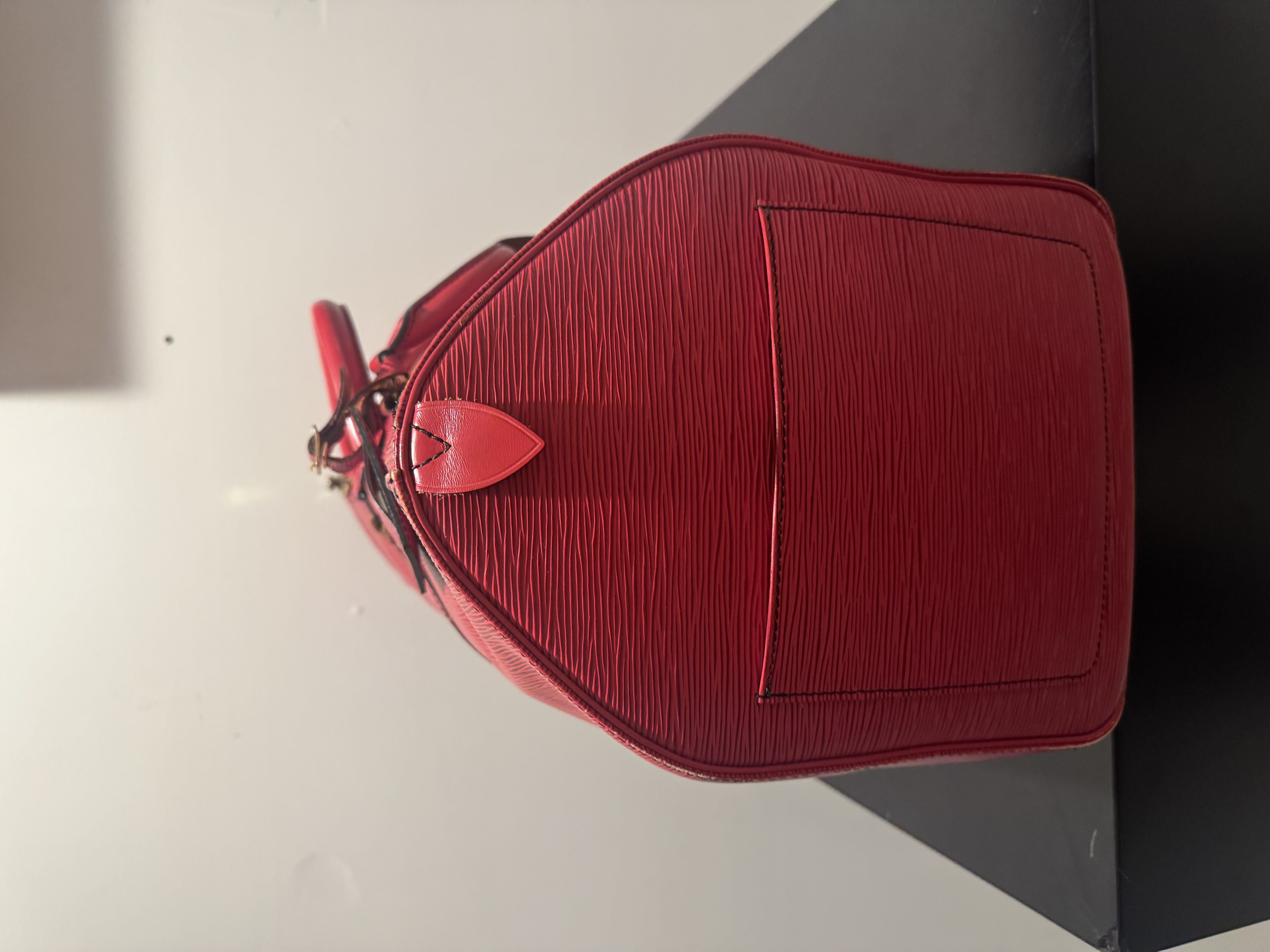 LOUIS VUITTON KEEPALL 50, RED EPI LEATHER (M42967)