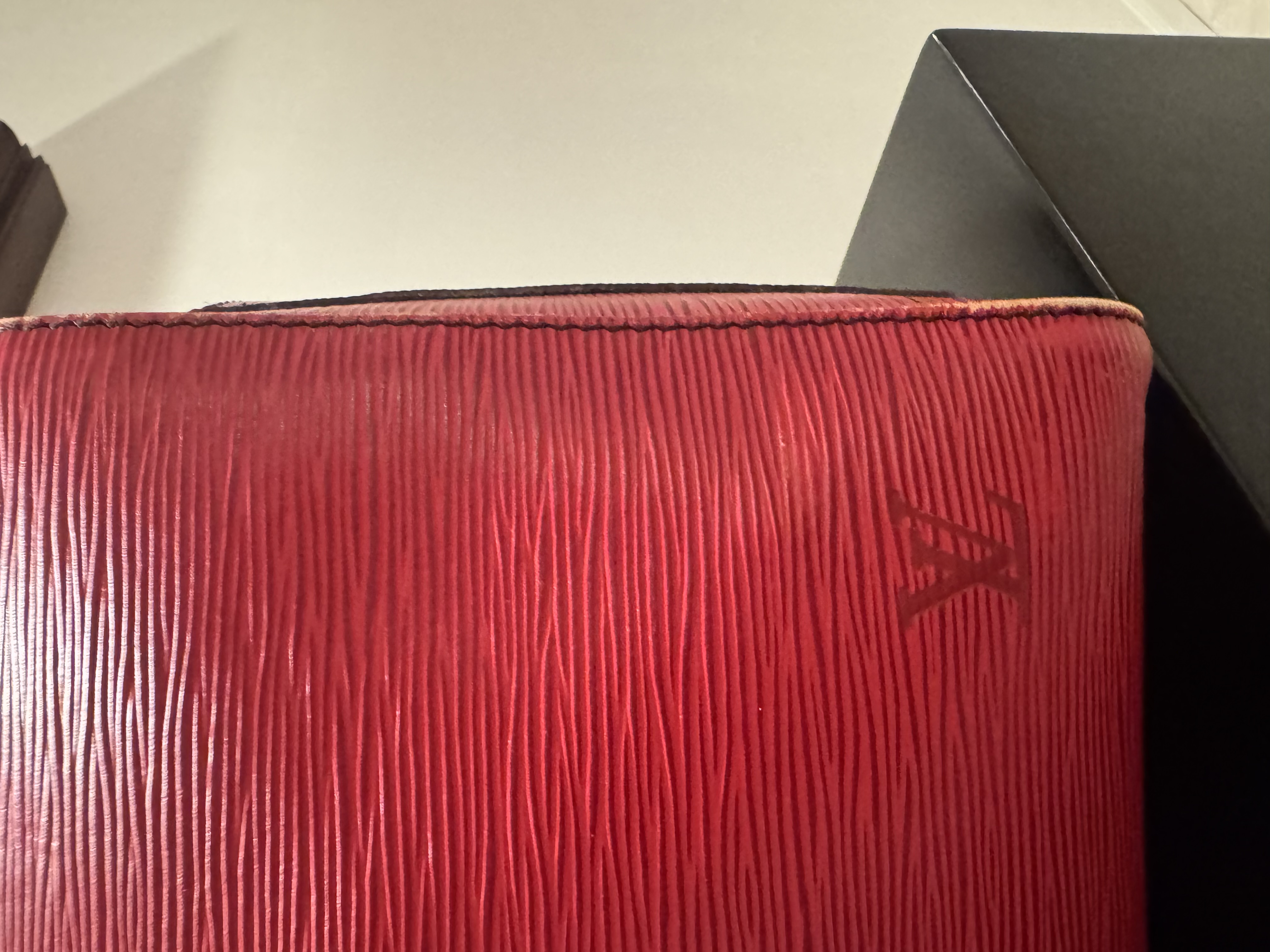 LOUIS VUITTON KEEPALL 50, RED EPI LEATHER (M42967)