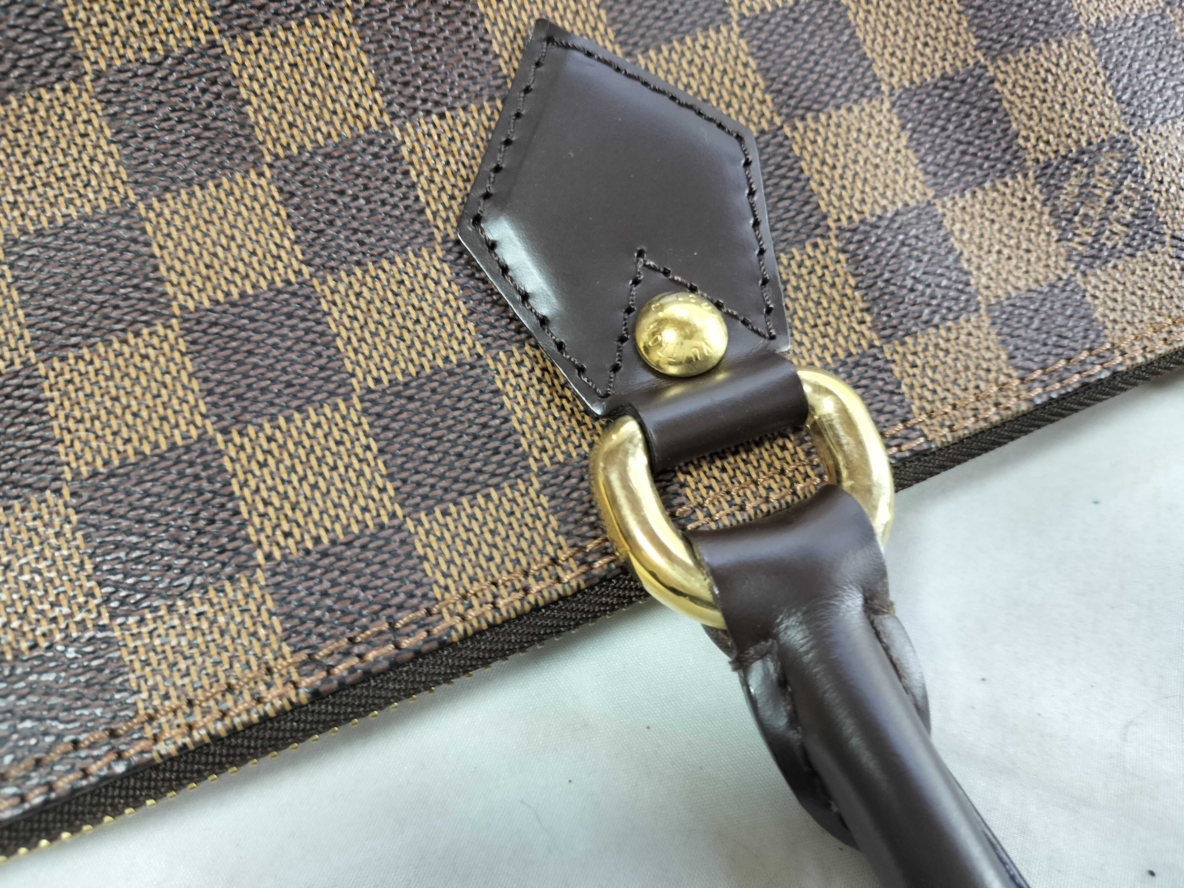 Louis Vuitton Damier Ebene Saleya PM Tote Bag