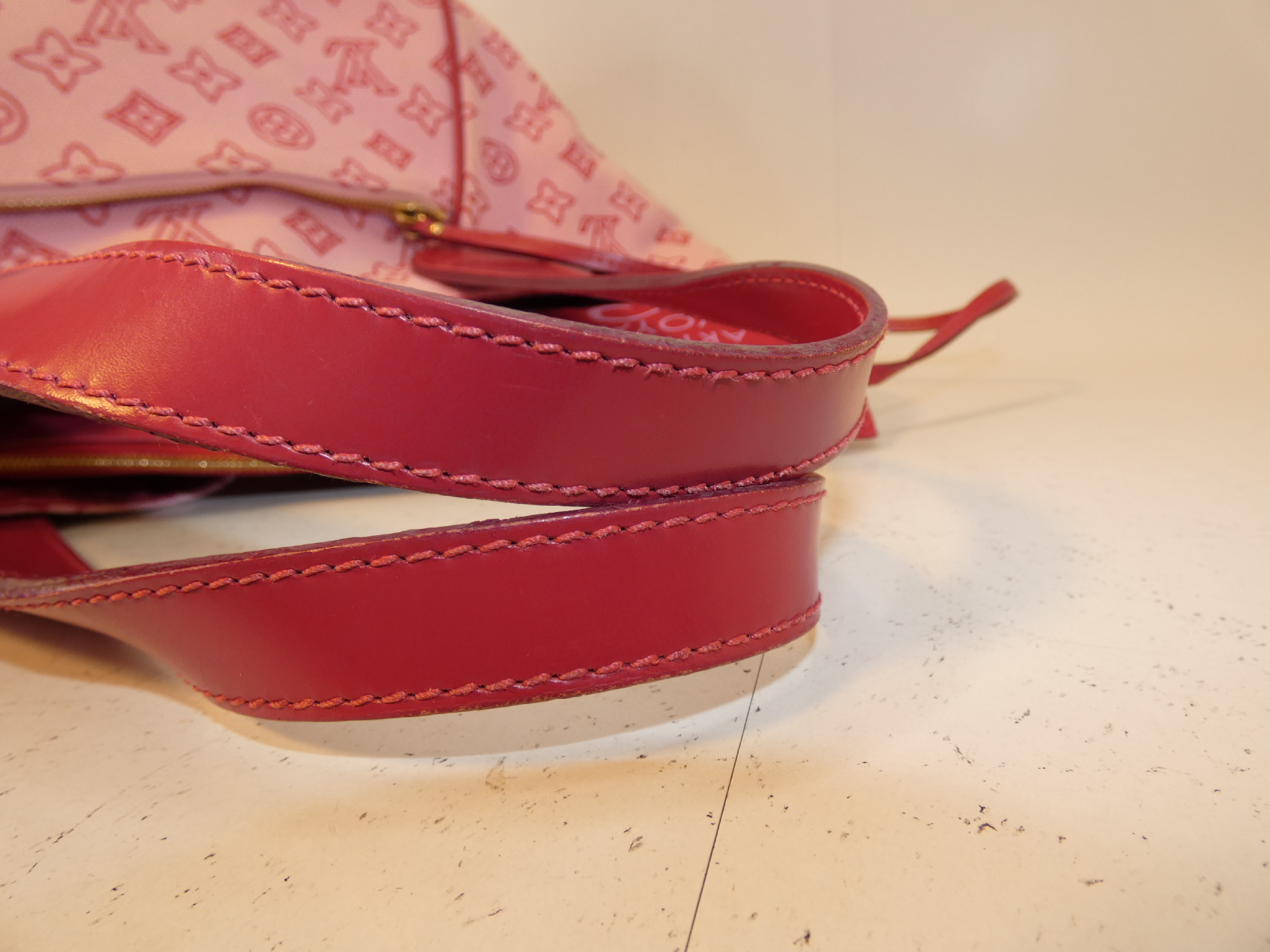 Louis Vuitton Pink Canvas Cabas Ipanema MM Tote Bag