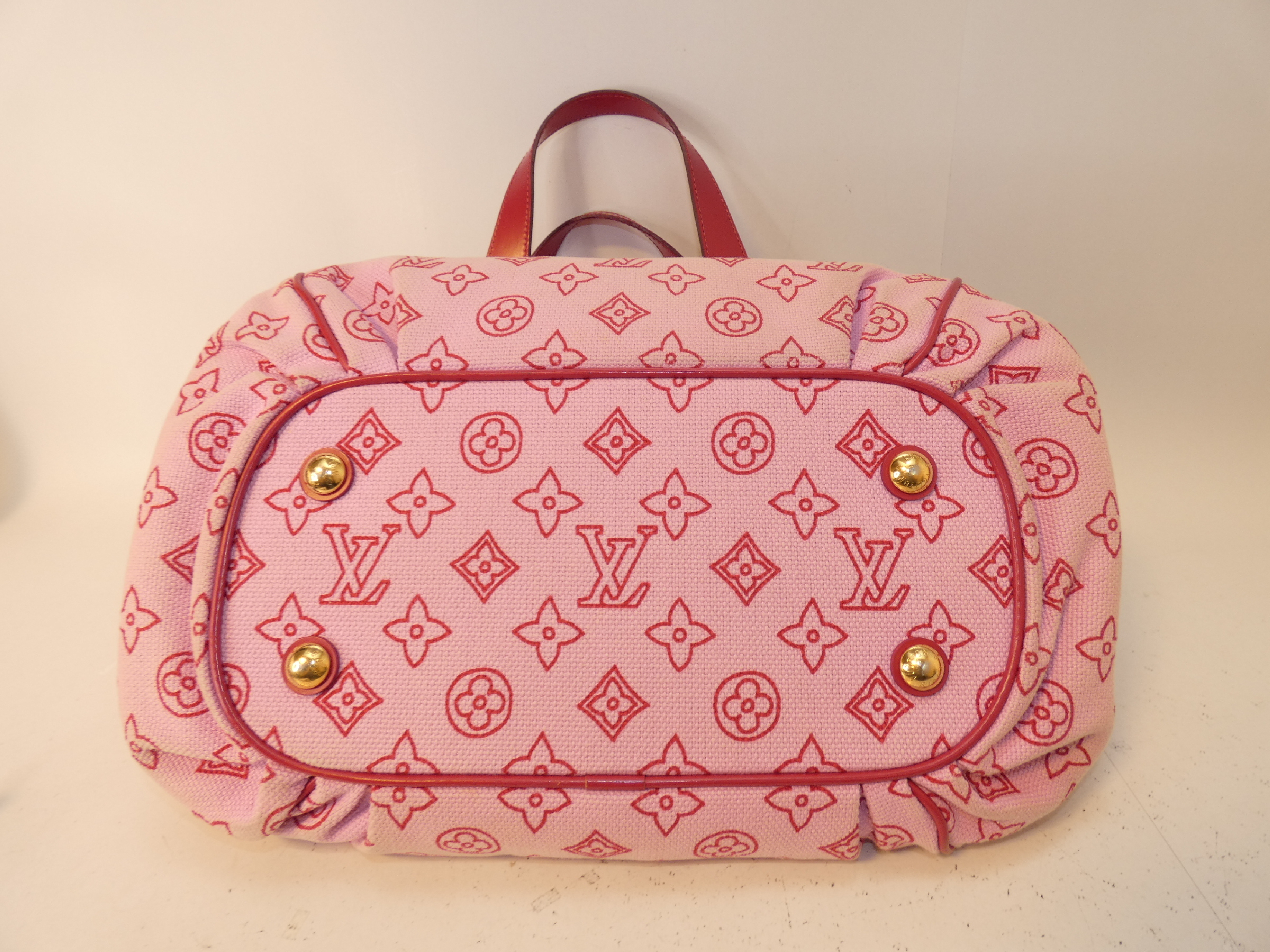 Louis Vuitton Pink Canvas Cabas Ipanema MM Tote Bag