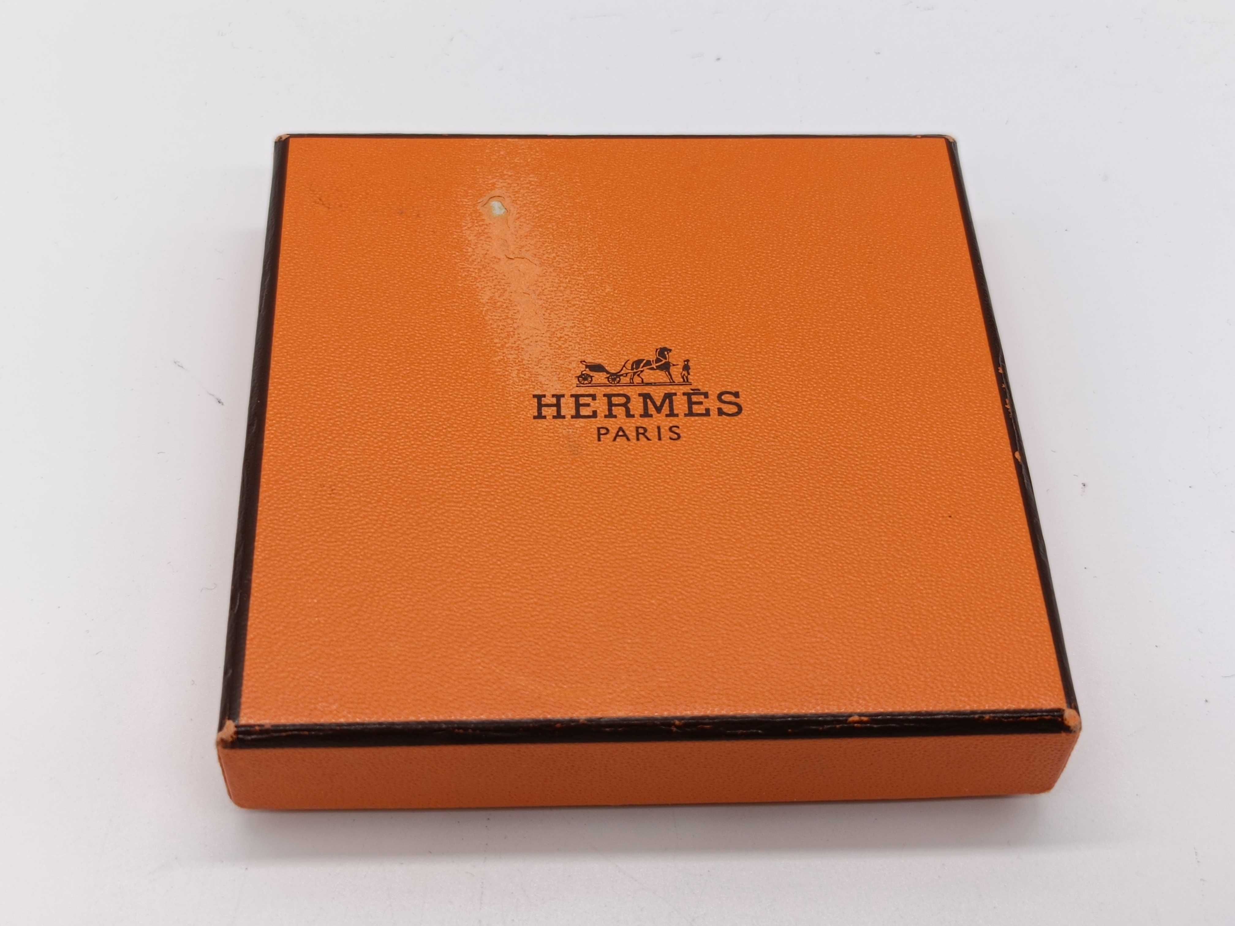 Hermes Clic H bracelet in citron yellow enamel and palladium-plated metal