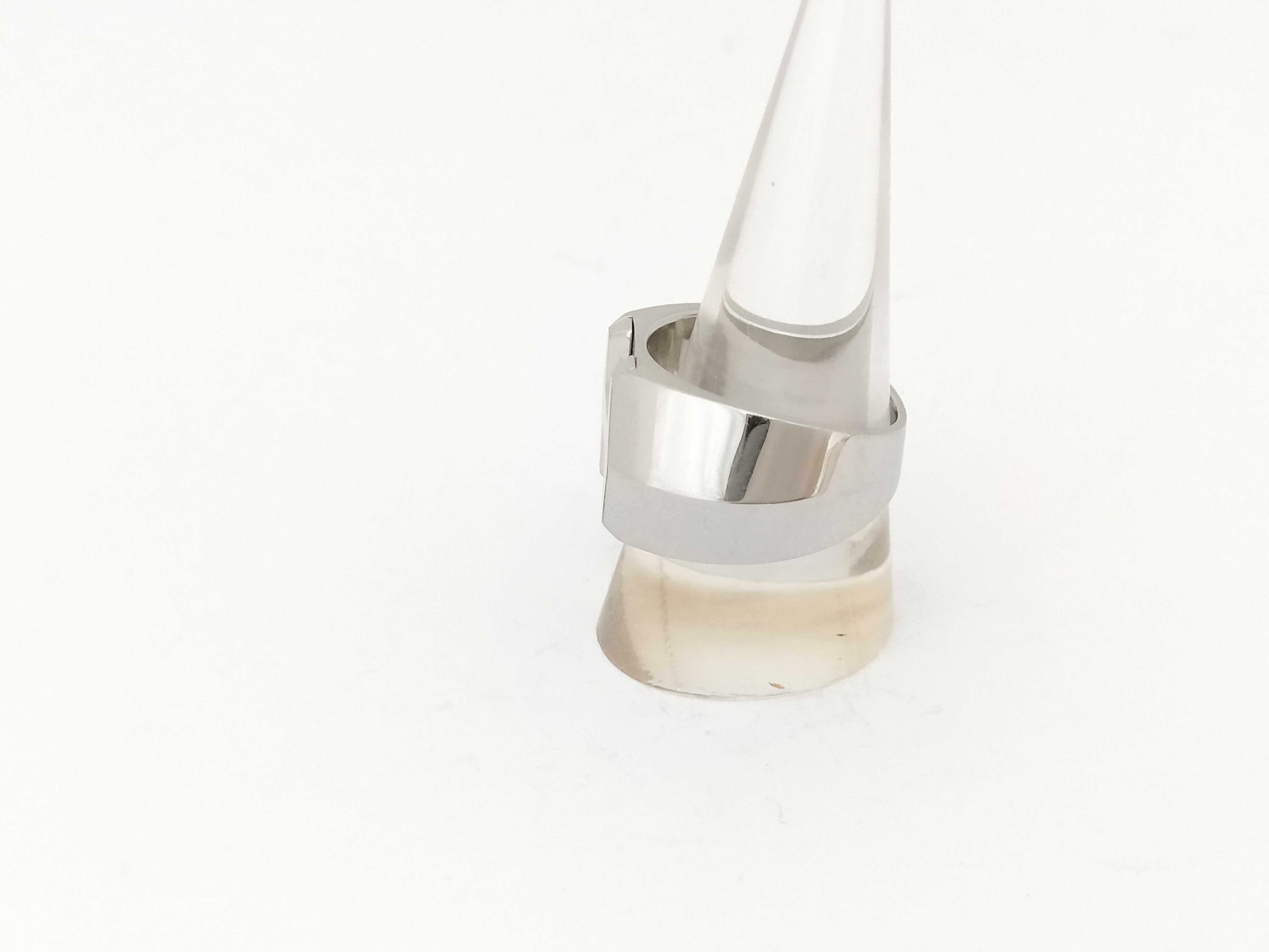 Hermes H Logo Band Ring size 9