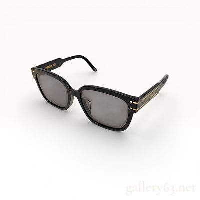 Christian Dior DiorSignature S7F Black Acetate Square Sunglasses with Box. Christian Dior 