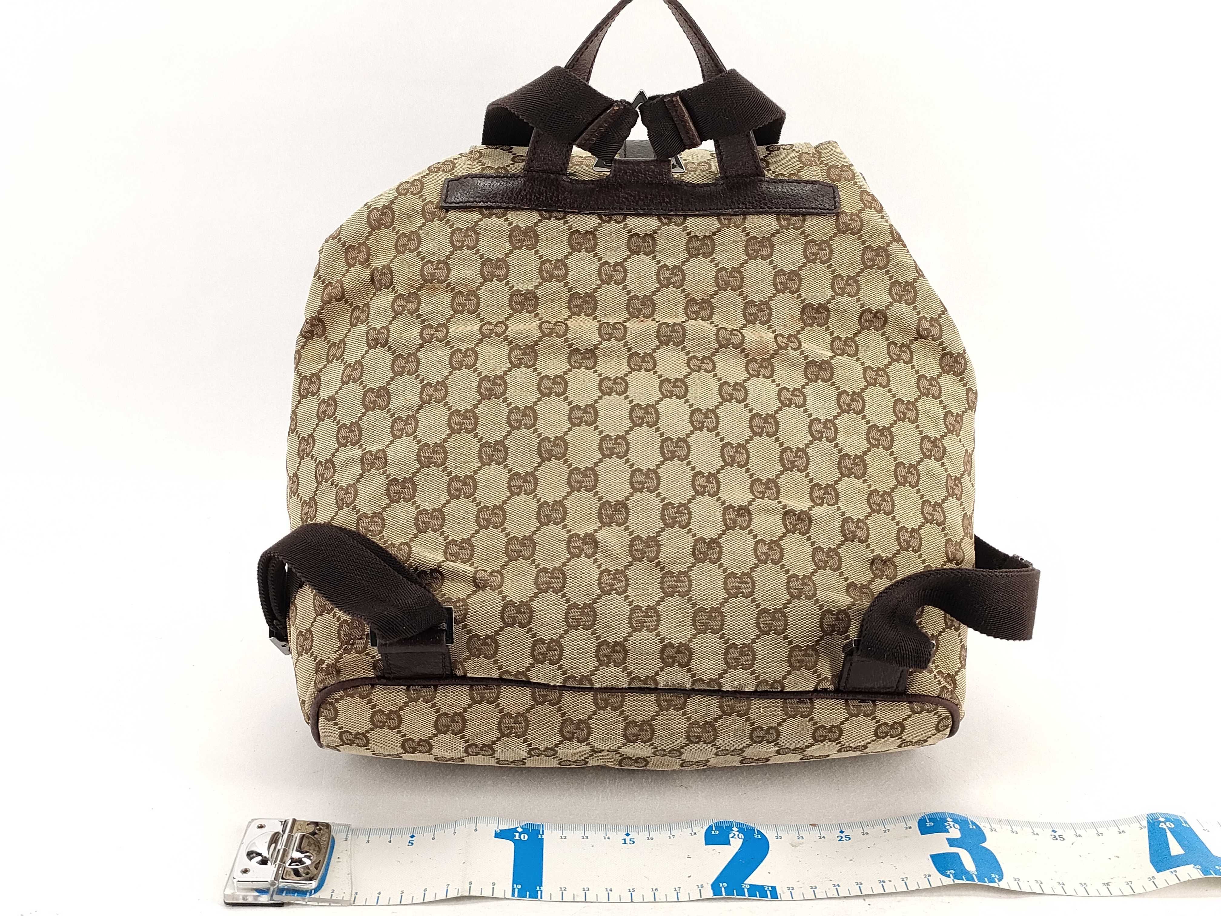 Gucci GG Monogram Canvas Jackie Two-Pocket Backpack