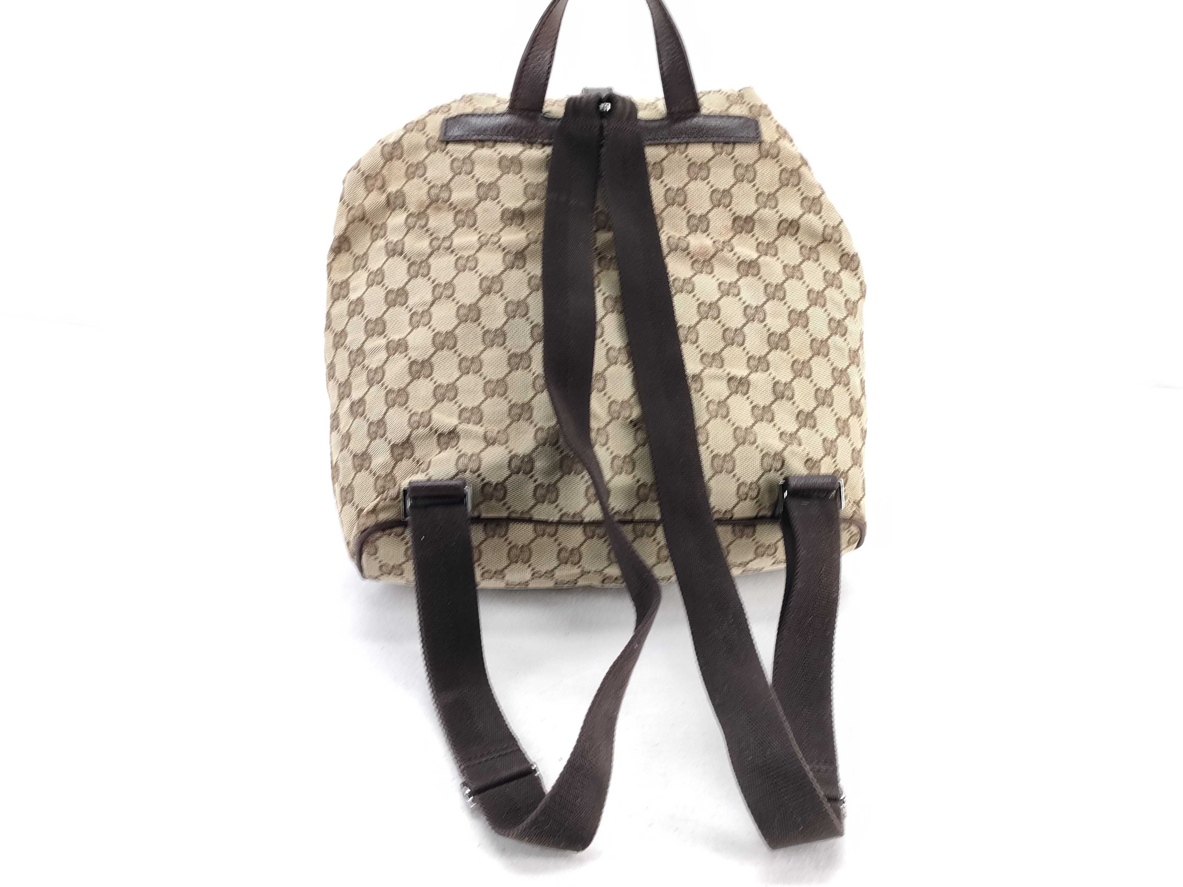 Gucci GG Monogram Canvas Jackie Two-Pocket Backpack