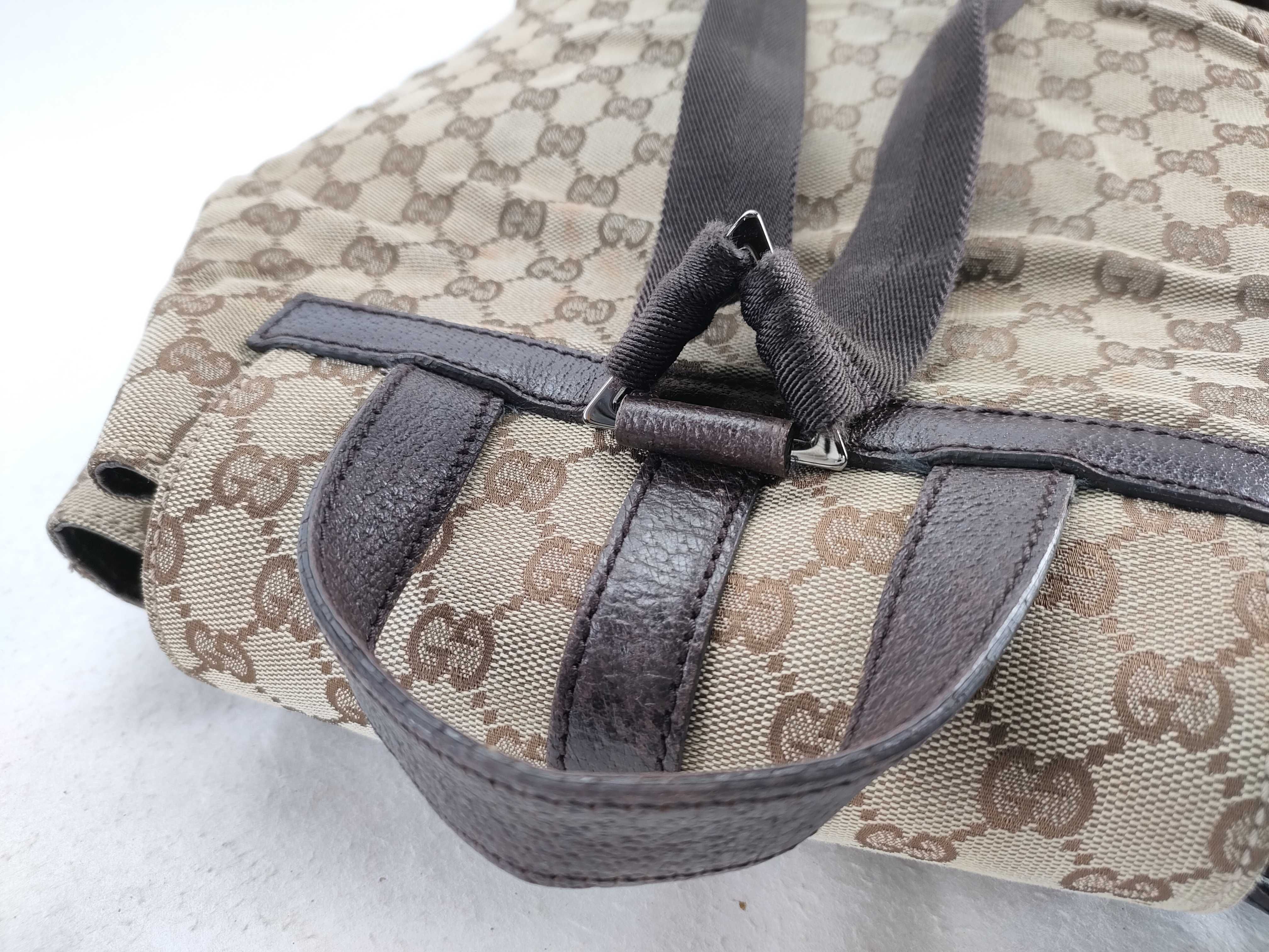 Gucci GG Monogram Canvas Jackie Two-Pocket Backpack