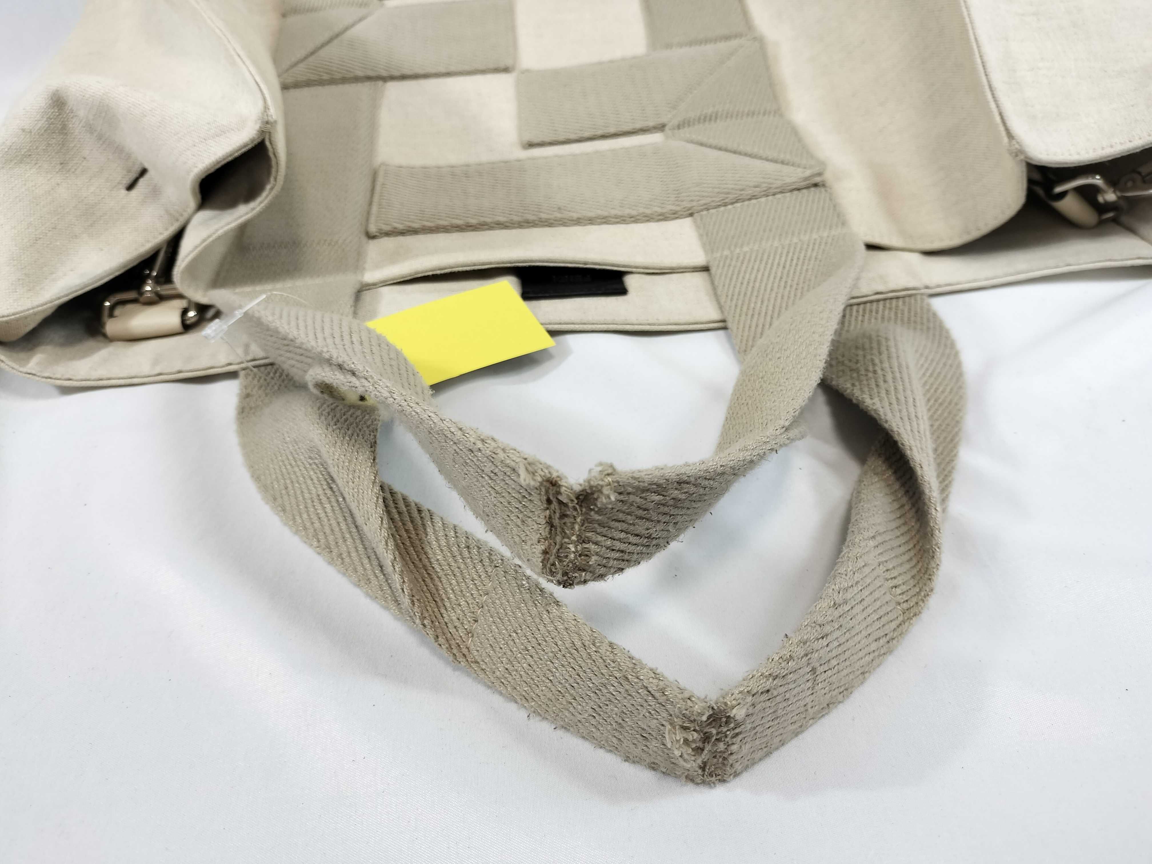 Fendi Large Canvas Logo Shopper Tote Bag