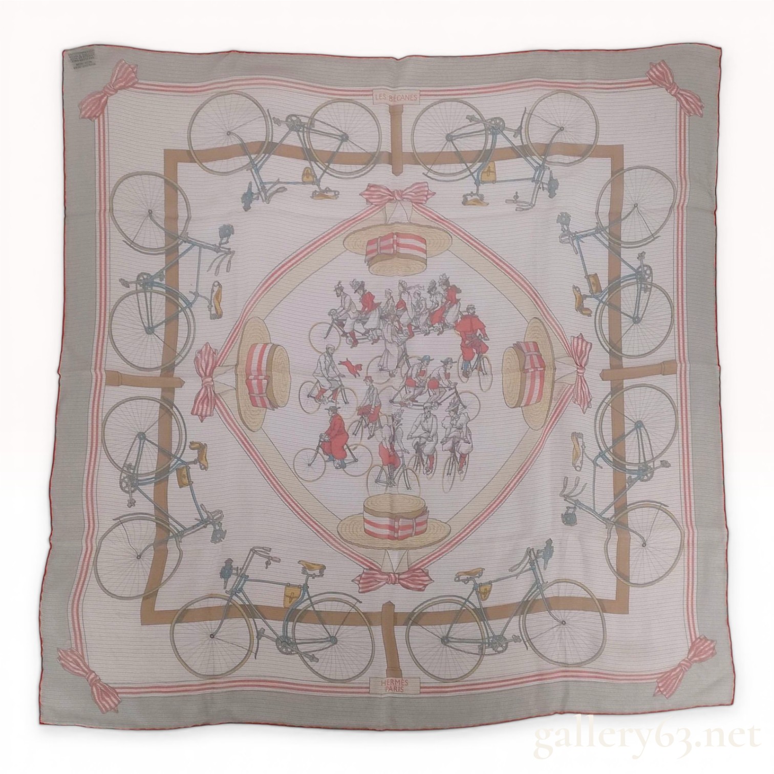Hermes Les Becanes Silk Scarf 70cm