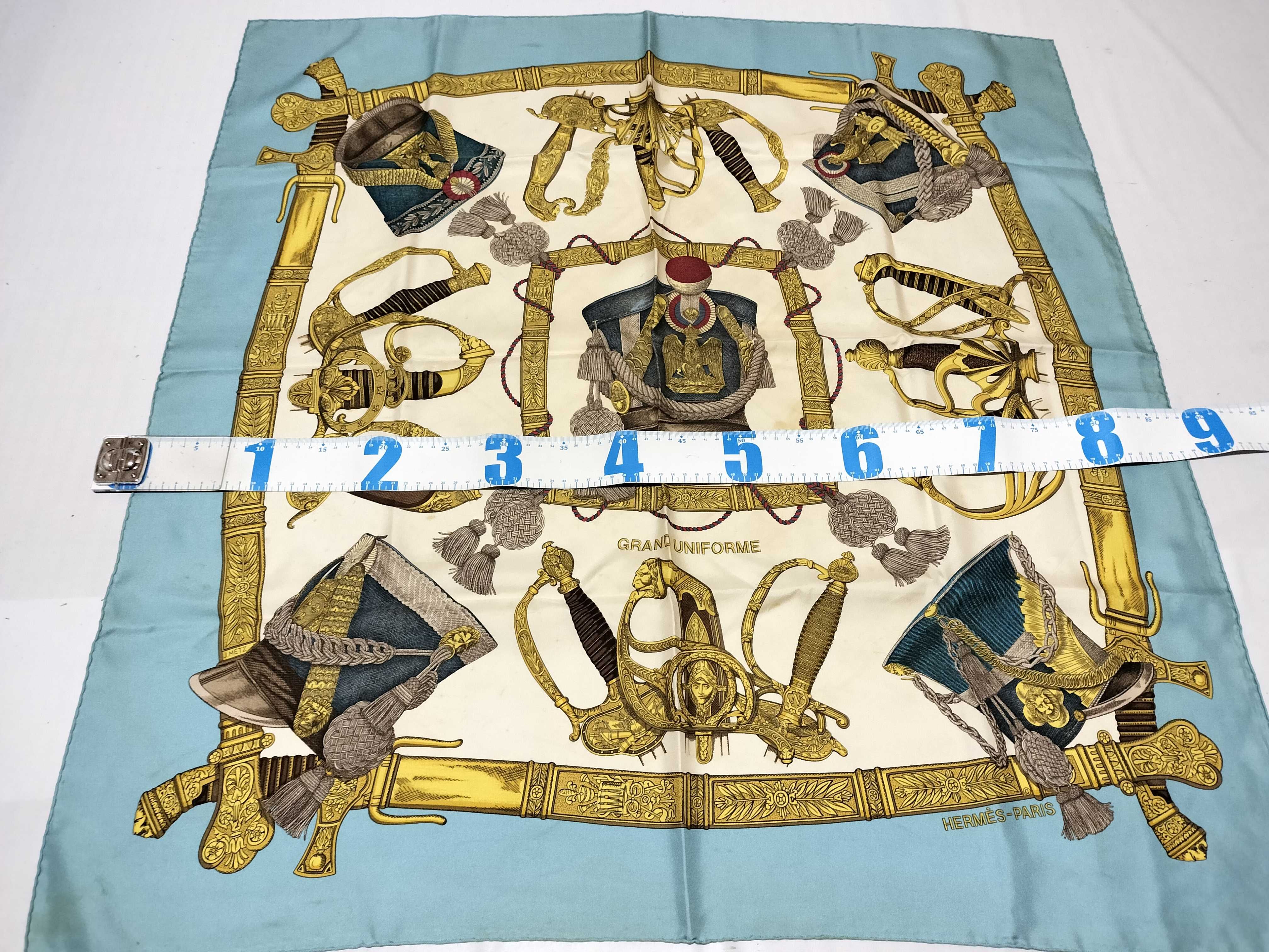 Hermes Grand Uniforme Silk Scarf by Joachim Metz