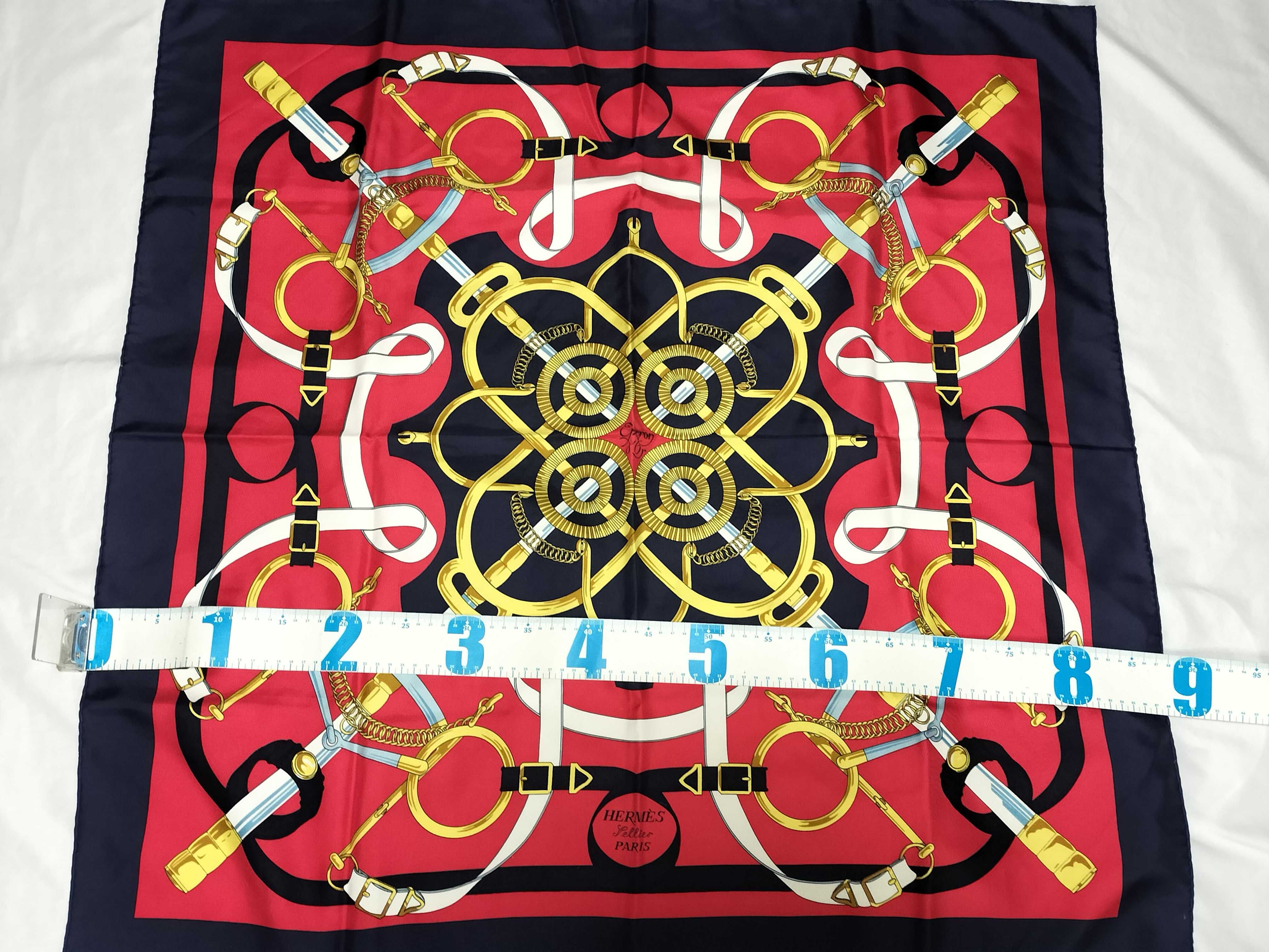 Hermes Eperon d'Or Silk Scarf