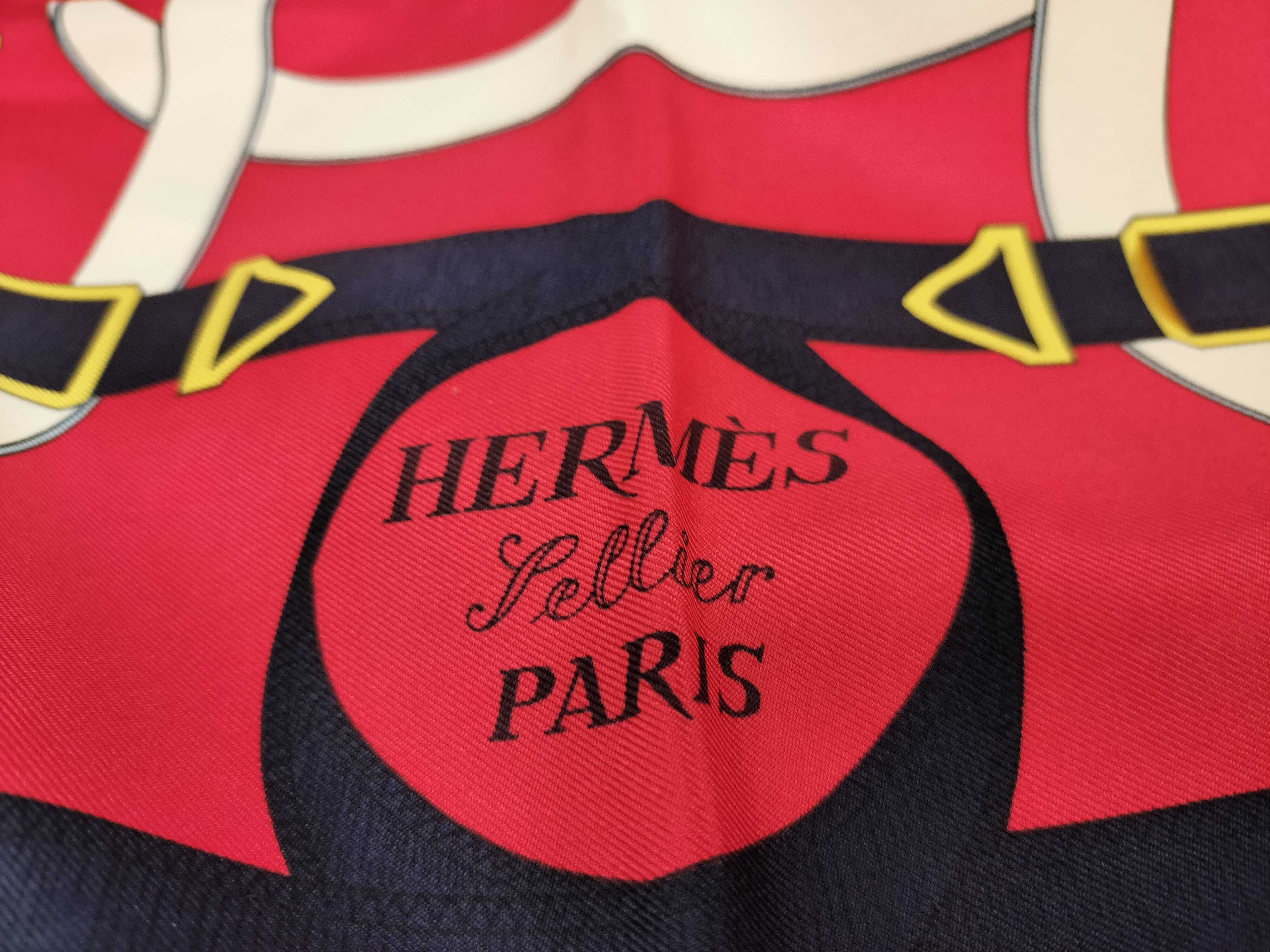 Hermes Eperon d'Or Silk Scarf