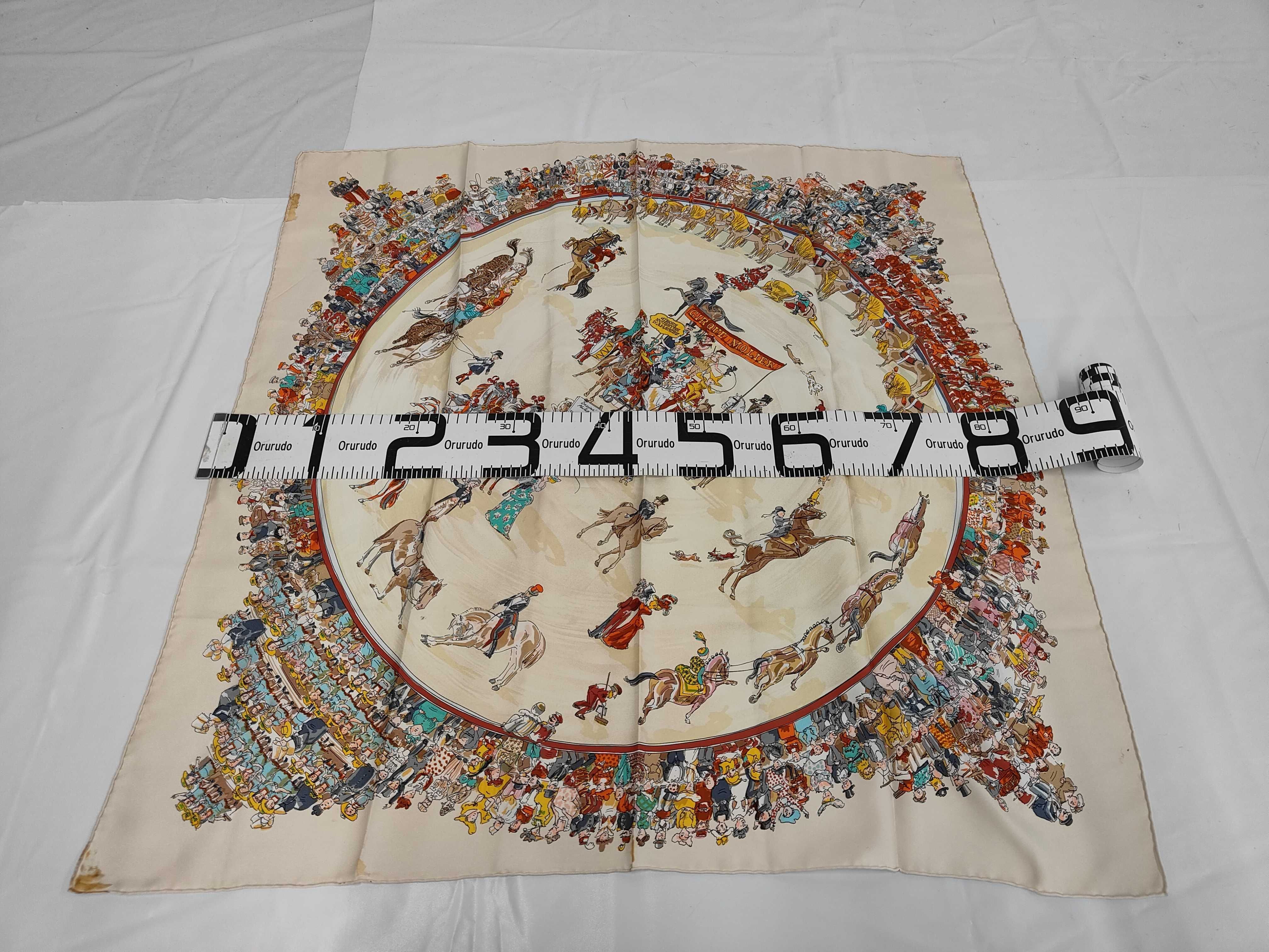 Hermes Cirque Molier Silk Scarf by Philippe Dumas